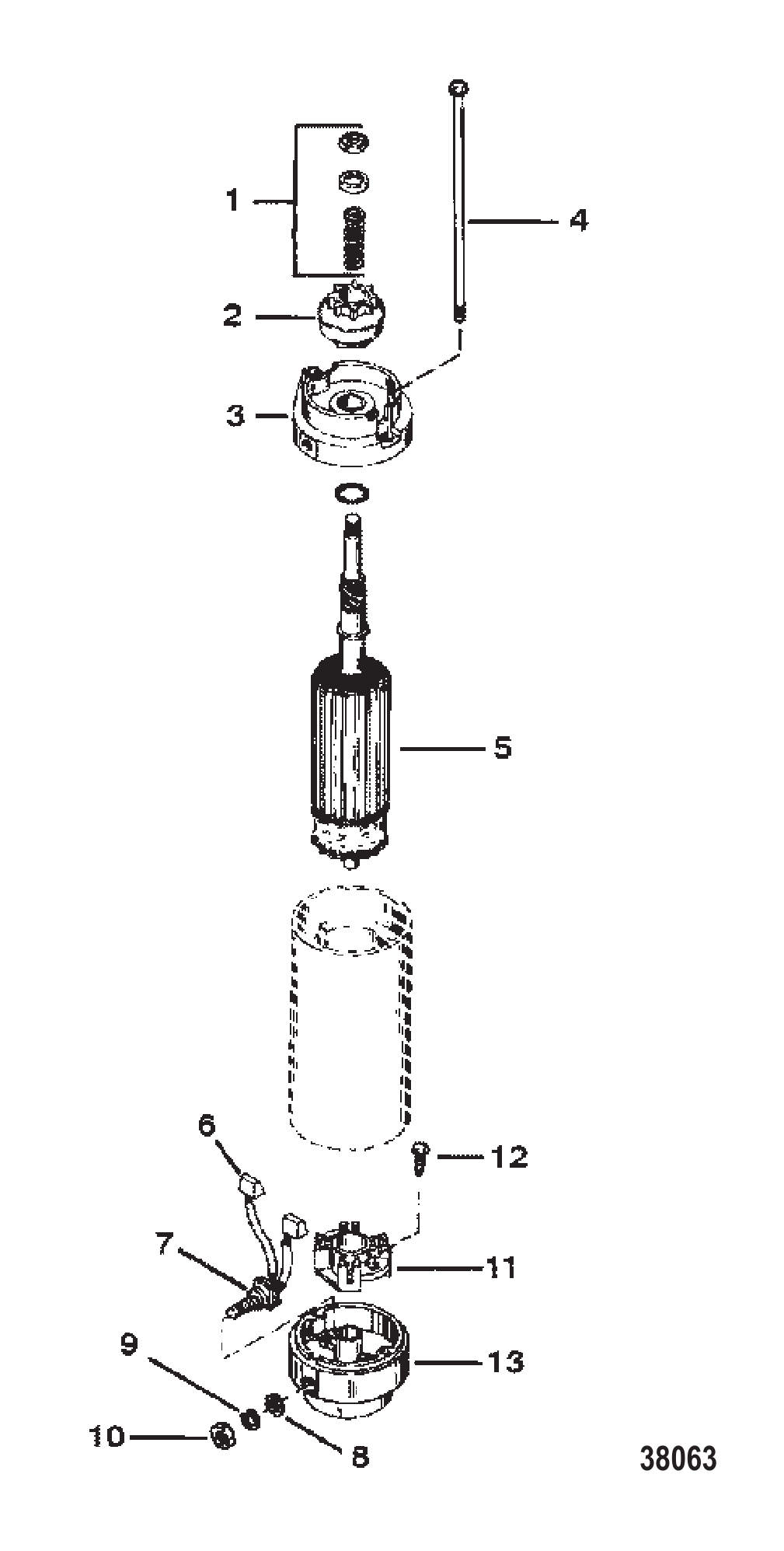 启动电机总成 STARTER MOTOR ASSEMBLY