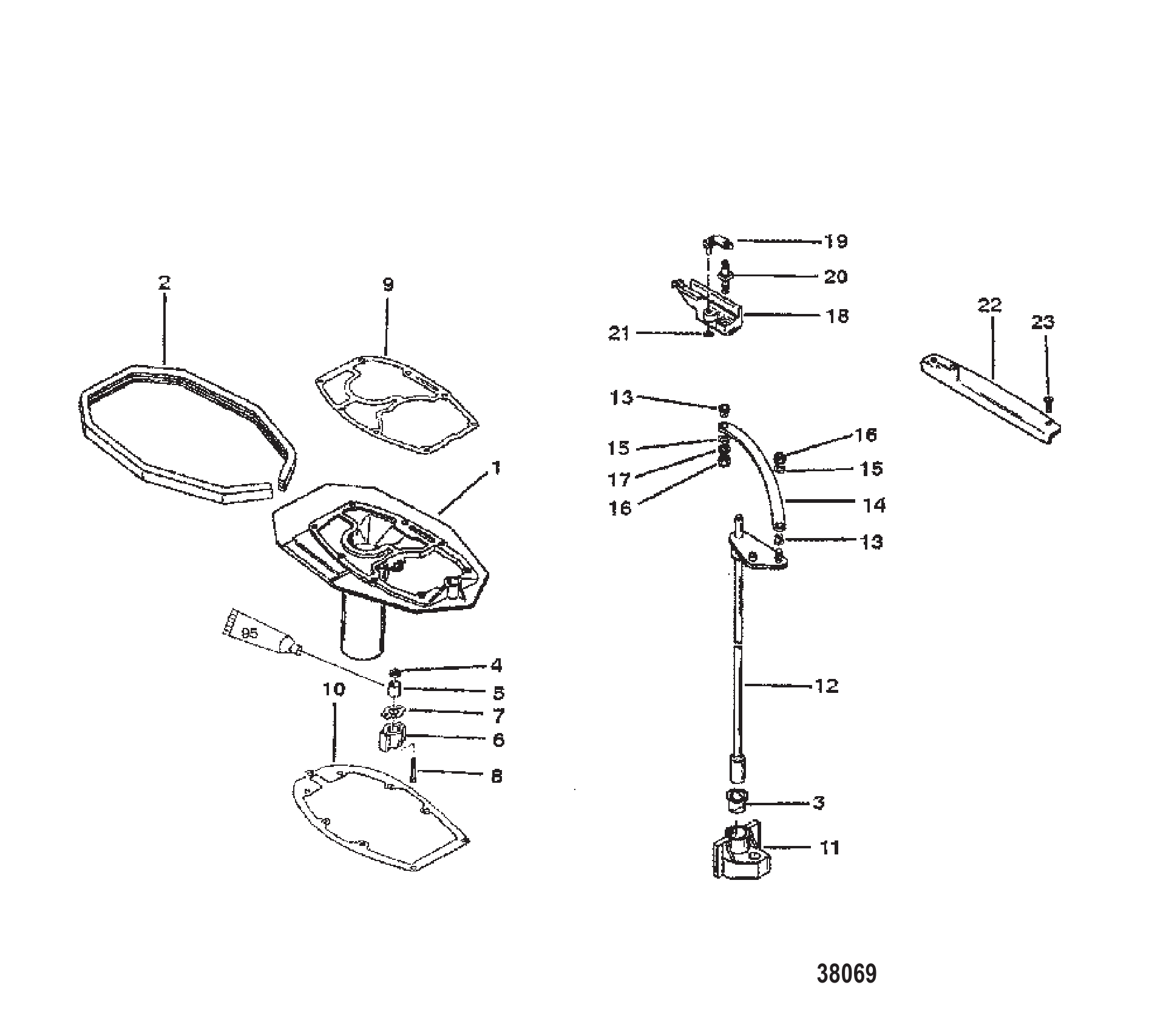 适配板/换挡轴 ADAPTOR PLATE/SHIFT SHAFT