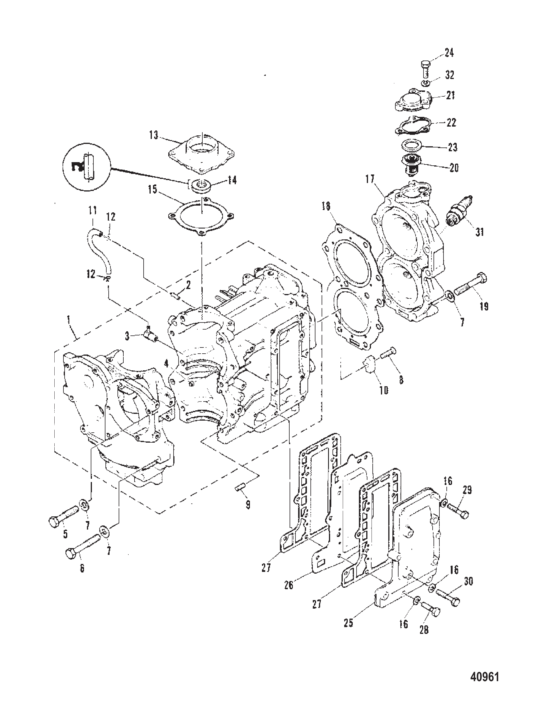曲轴箱和气缸盖 CRANKCASE AND CYLINDER HEAD
