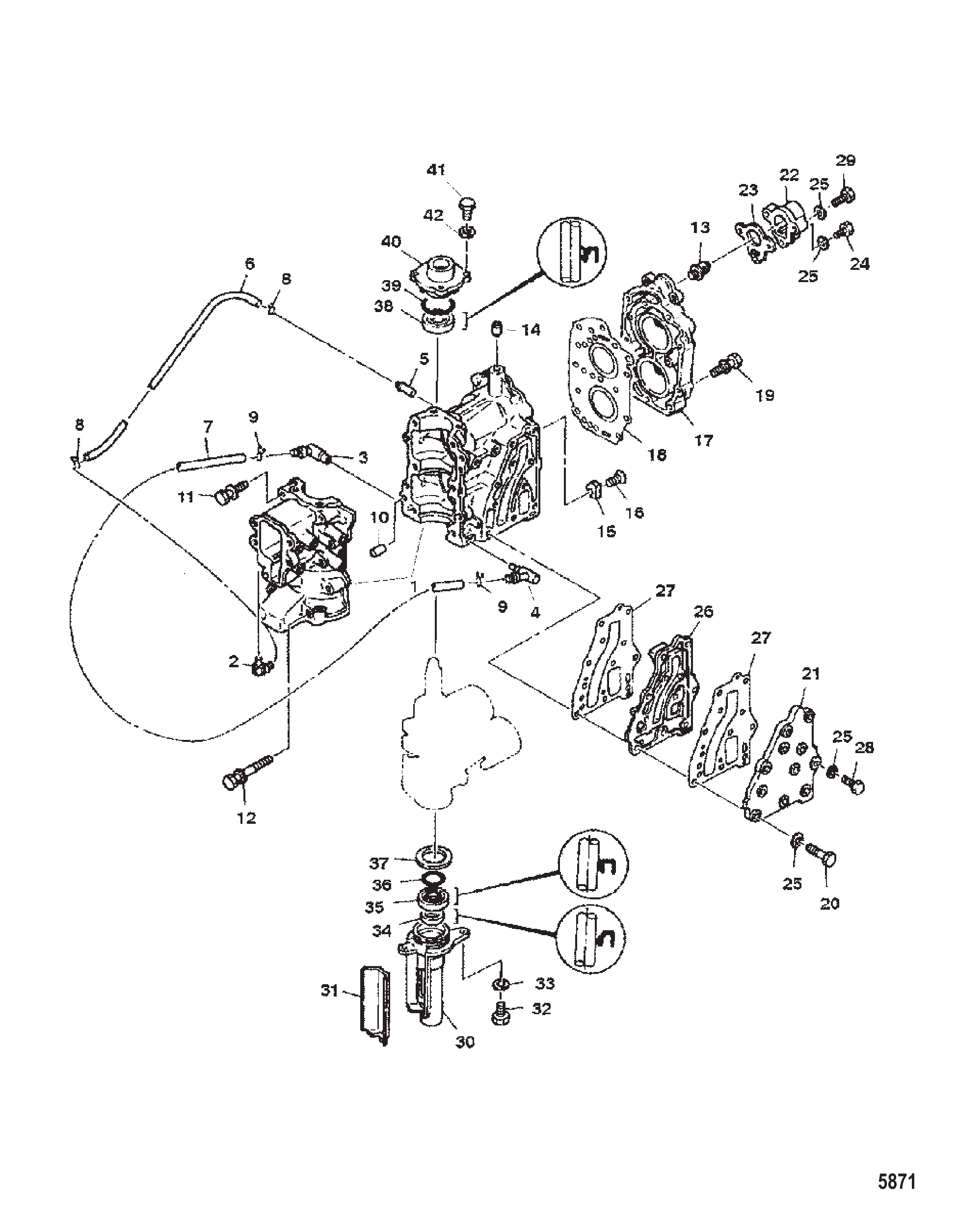 曲轴箱和气缸盖 CRANKCASE AND CYLINDER HEAD
