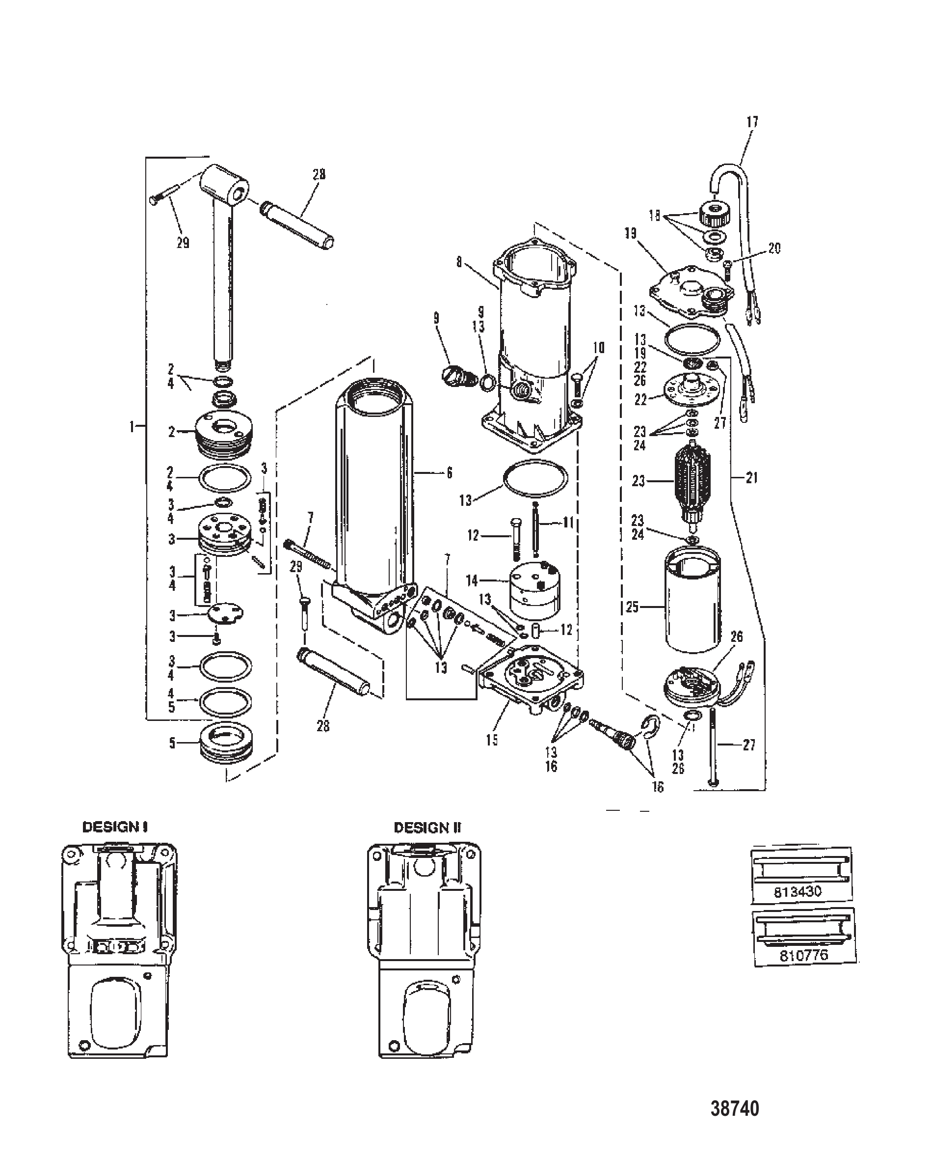 电动升降组件(长轴)(0C159200及以上) ELECTRIC TRIM COMPONENTS (LONG SHAFT)(0C159200 AND UP)