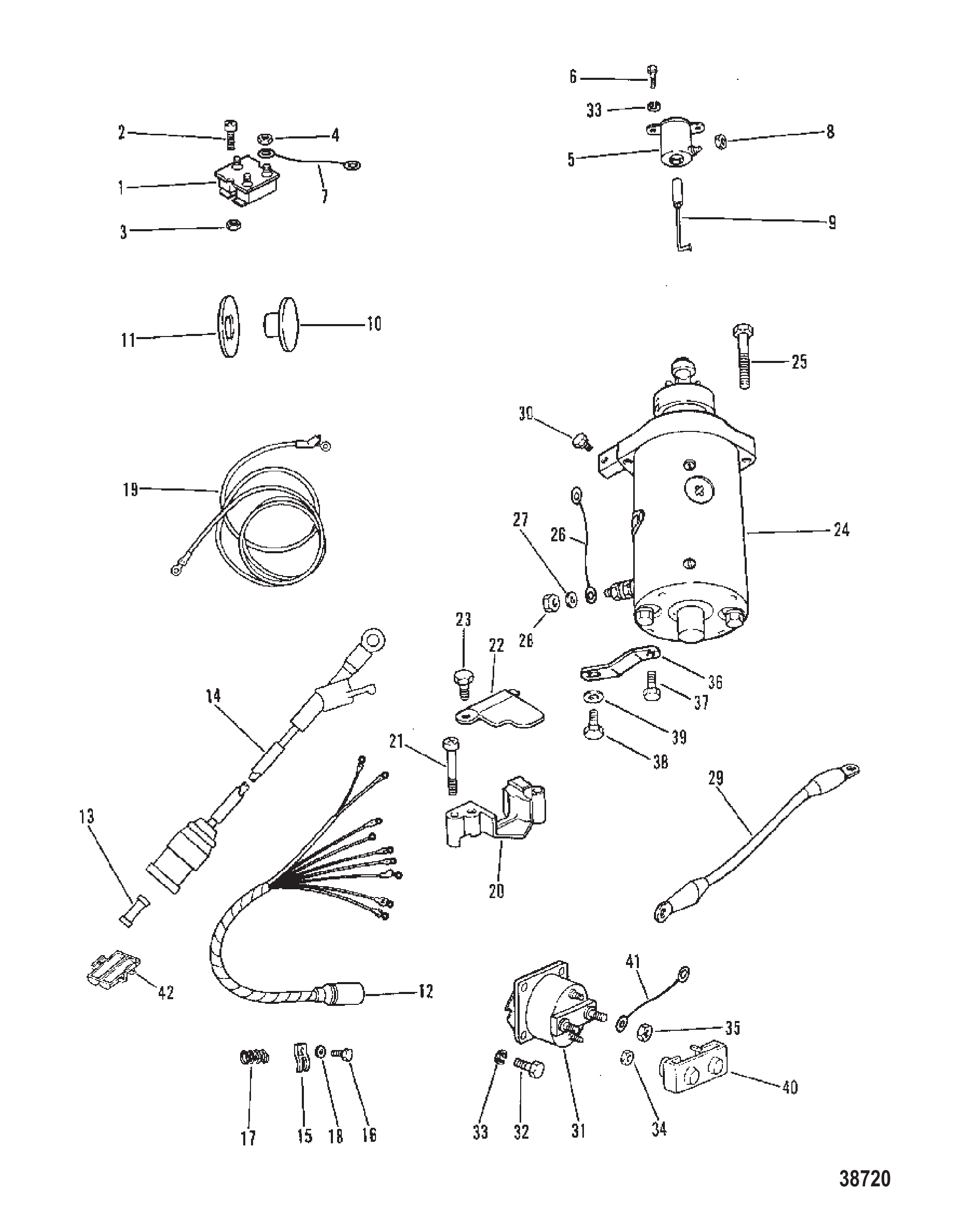 启动电机、整流器及线束(电动) STARTER MOTOR, RECTIFIER AND WIRING HARNESS (ELECTRIC)