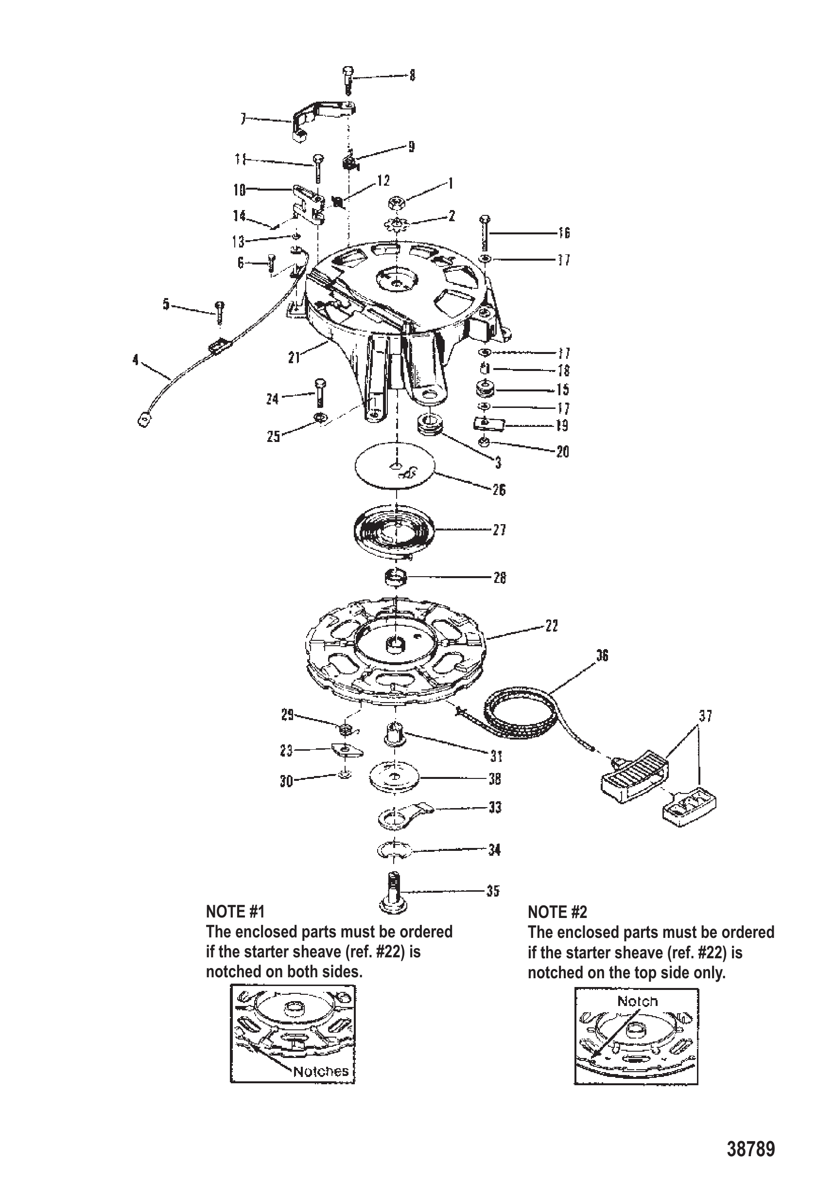 启动器回绕装置 STARTER REWIND