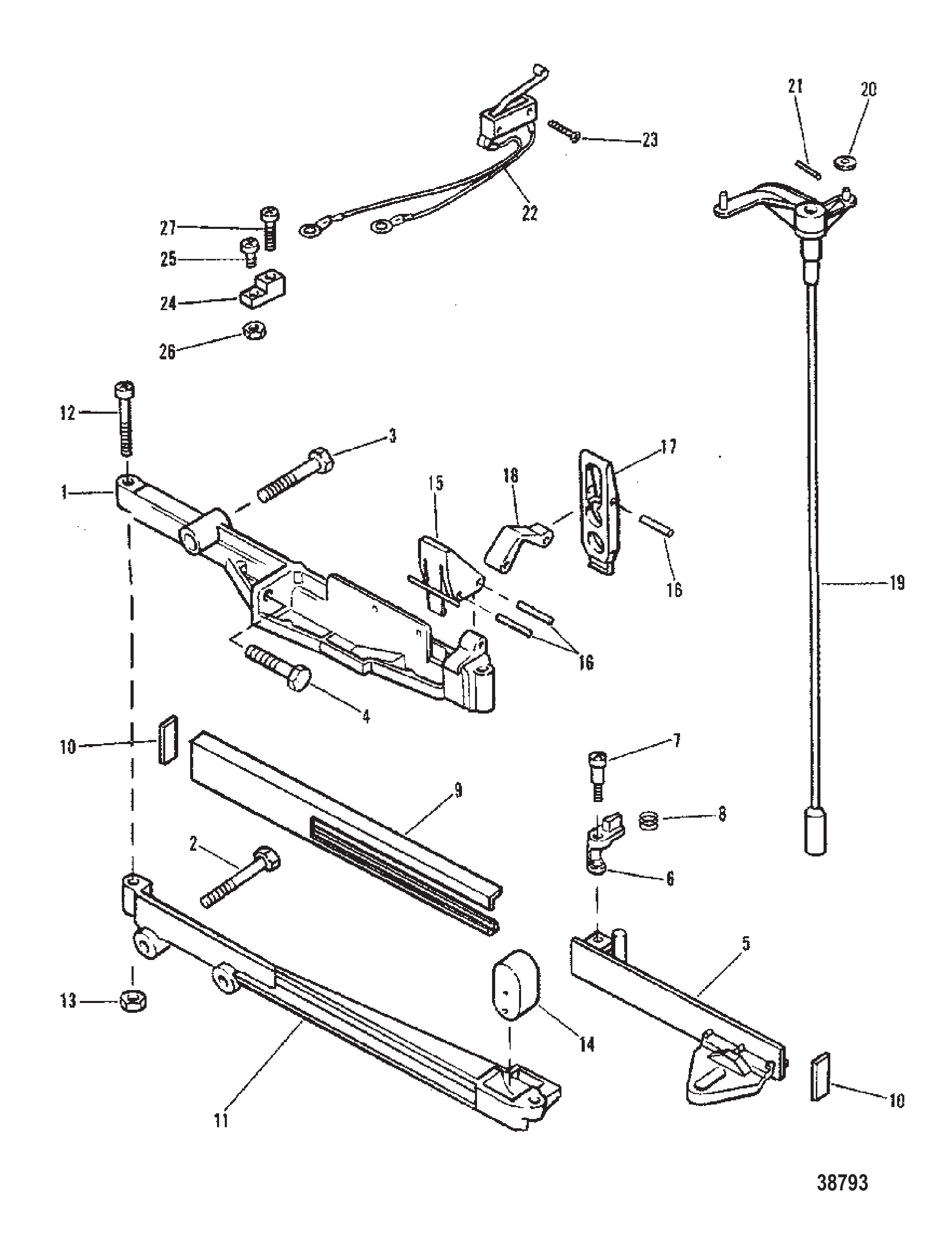 换挡控制联动装置 SHIFT CONTROL LINKAGE