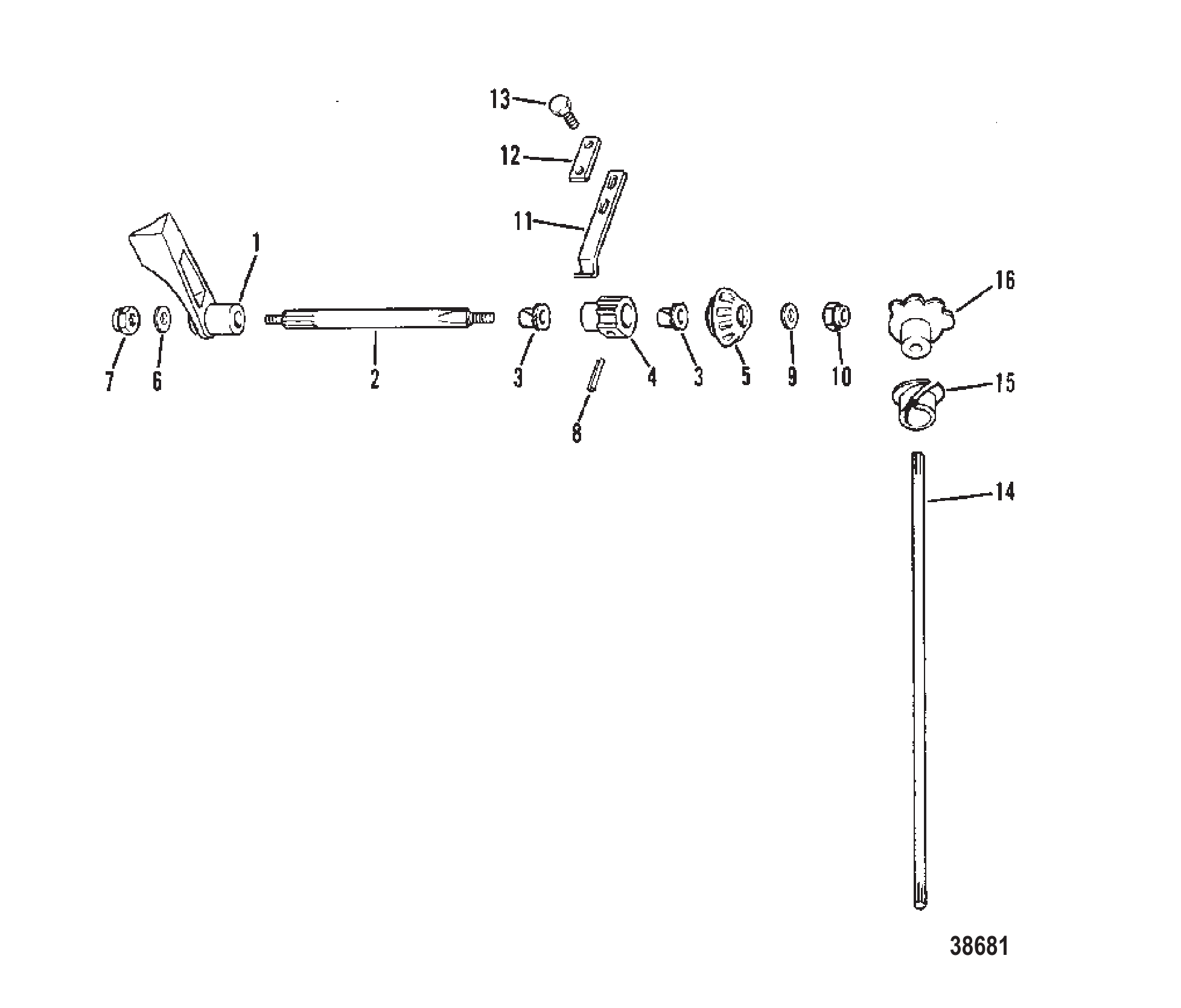 换挡控制联动装置 SHIFT CONTROL LINKAGE