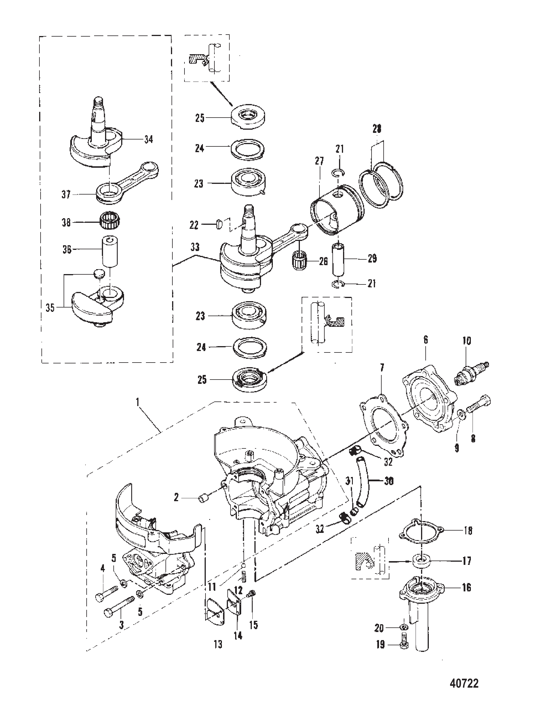 气缸体/曲轴/活塞 CYLINDER BLOCK/CRANKSHAFT/PISTON