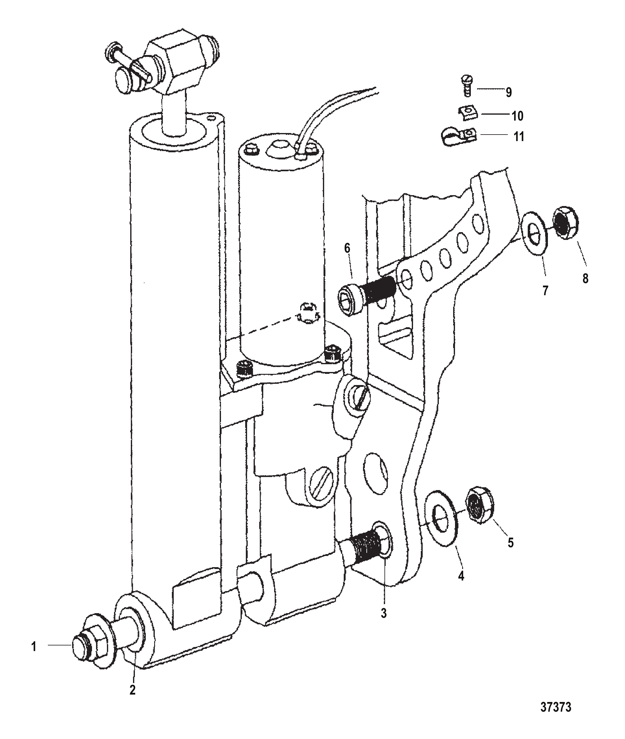 动力升降安装座 Power Trim Mounting
