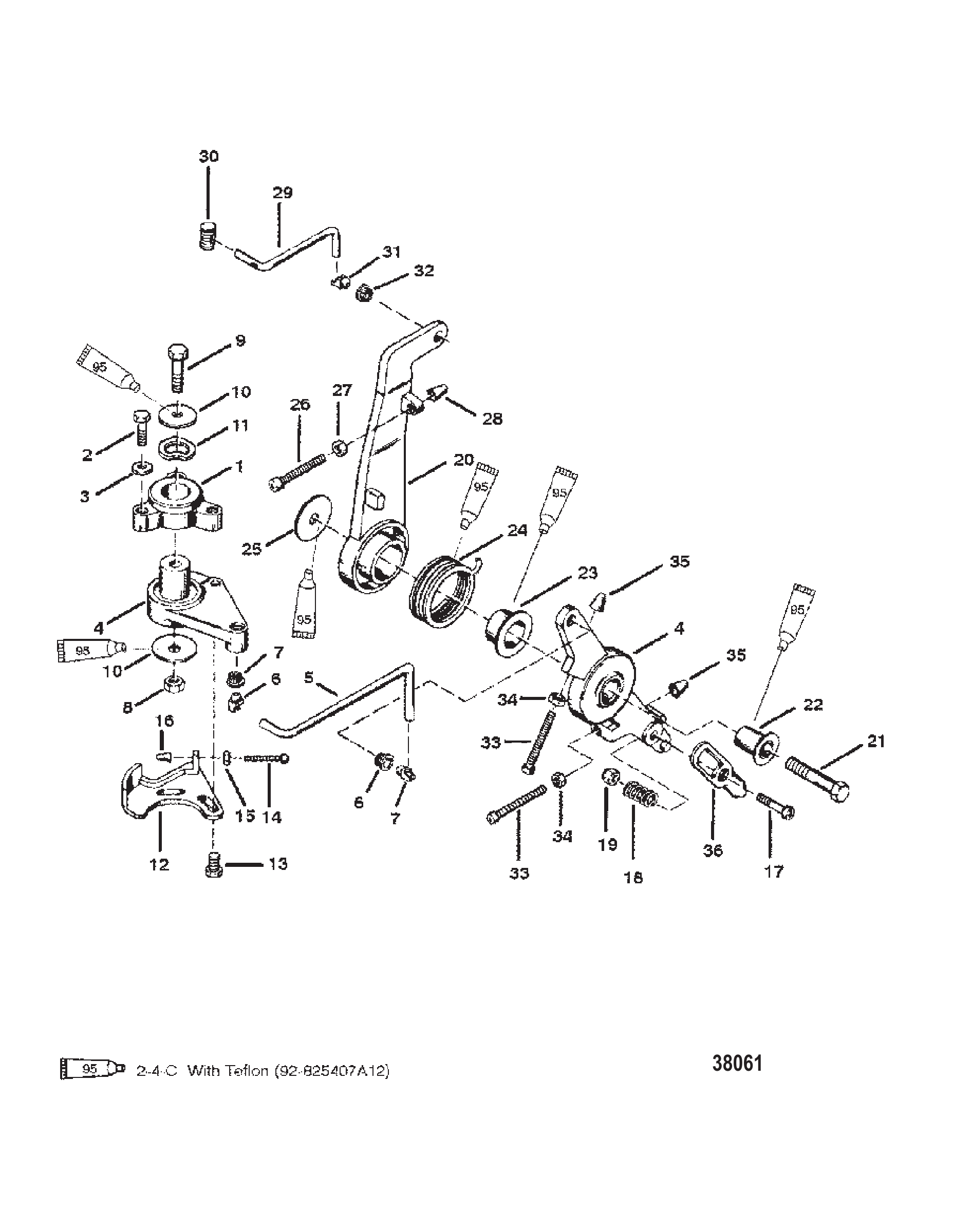 THROTTLE CONTROL LINKAGE (PLASTIC LINK ROD SWIVELS)
