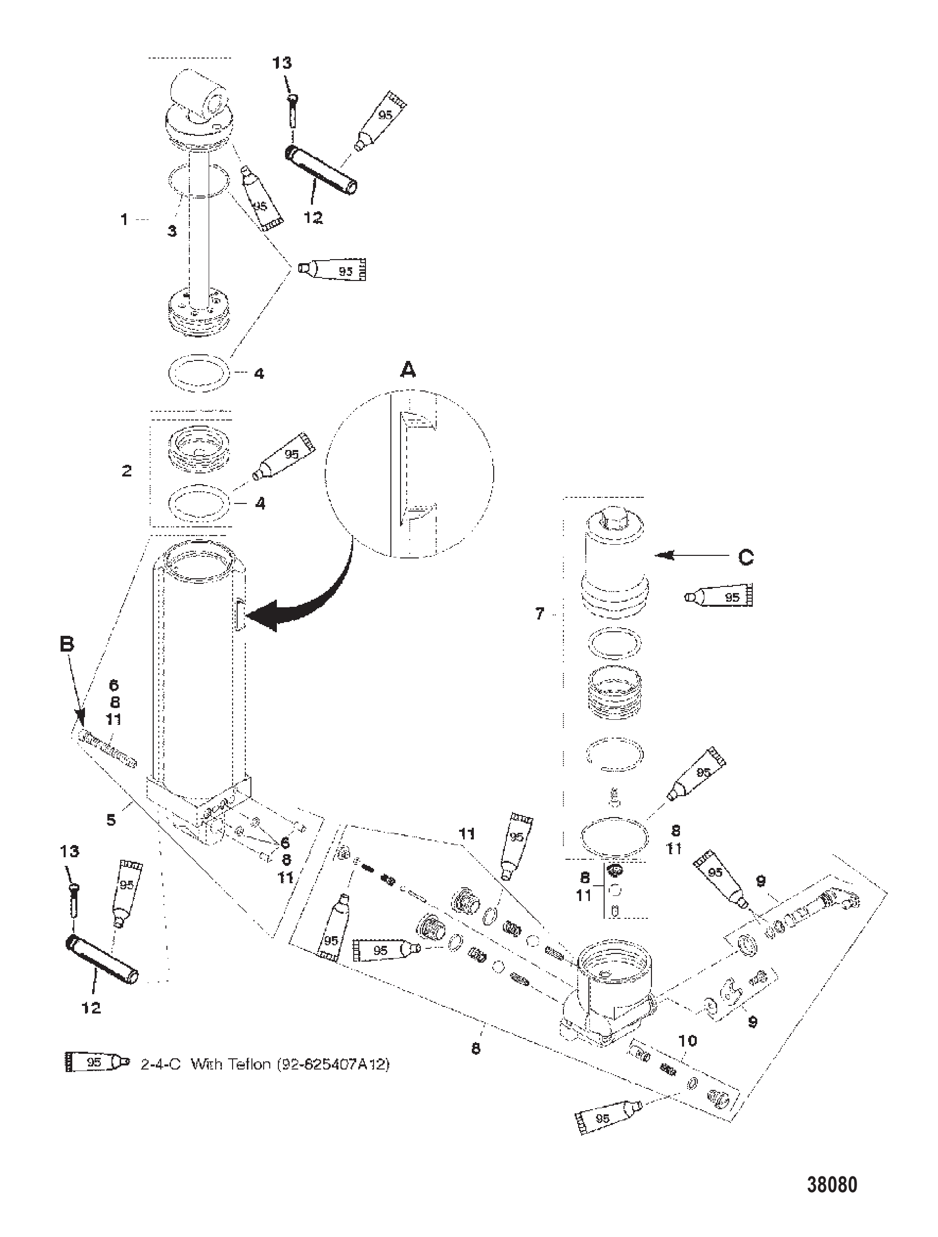 手动倾斜组件(设计II型) MANUAL TILT COMPONENTS (DESIGN II)