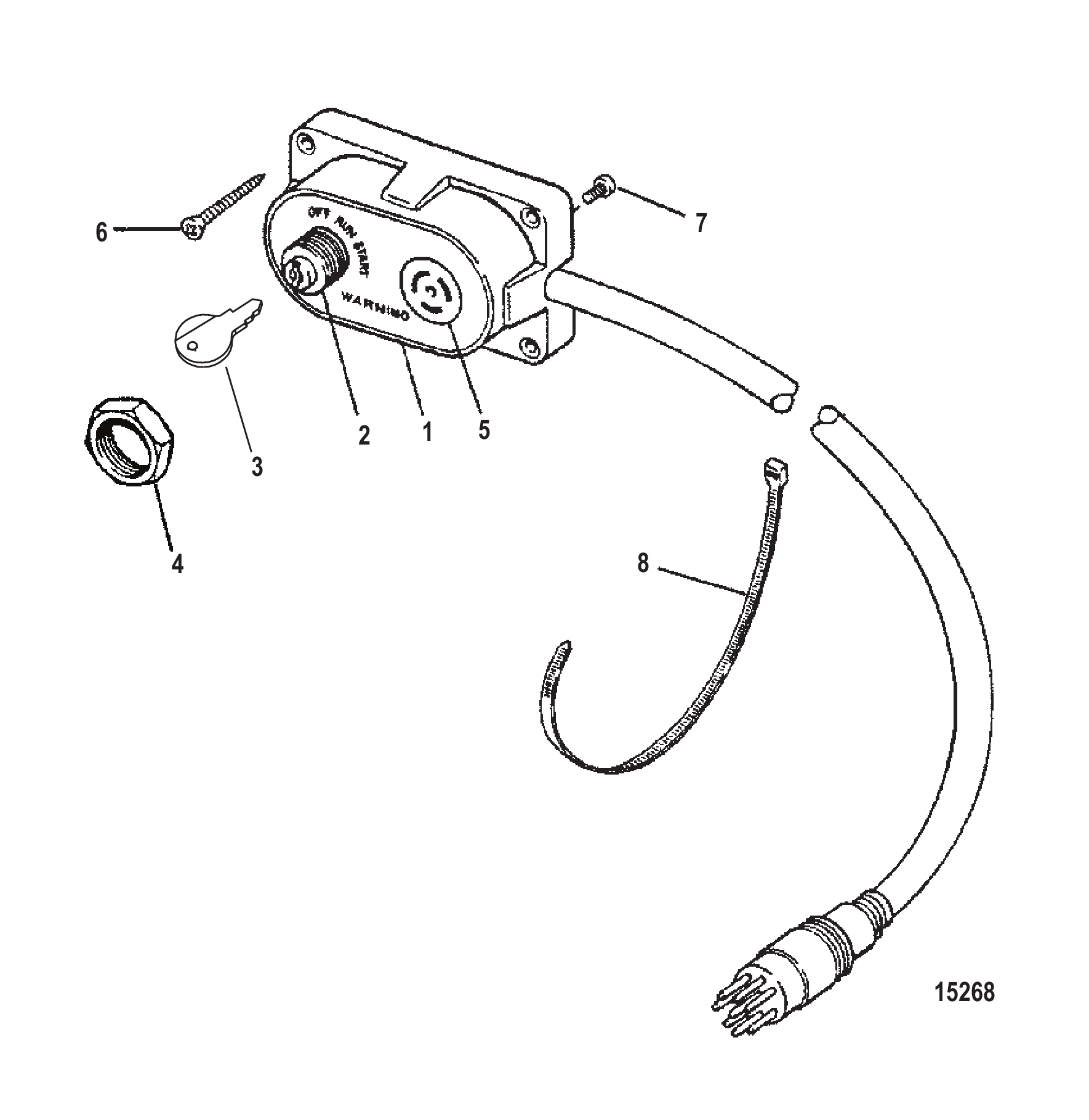 钥匙、阻风门及喇叭套件 KEY, CHOKE AND HORN KIT