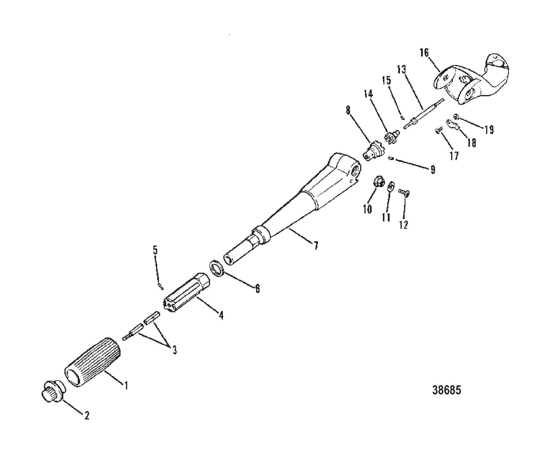 转向手柄总成 STEERING HANDLE ASSEMBLY