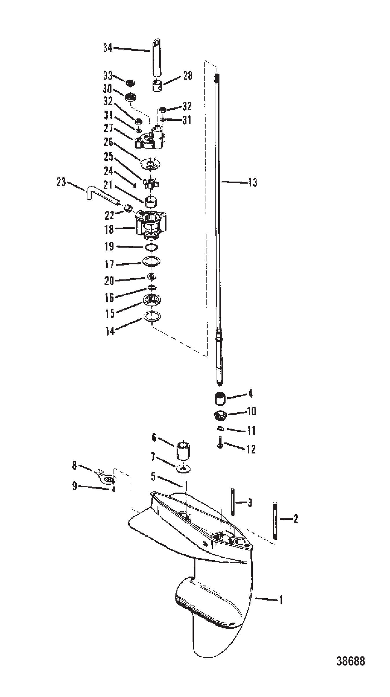 齿轮箱（驱动轴） GEAR HOUSING (DRIVESHAFT)