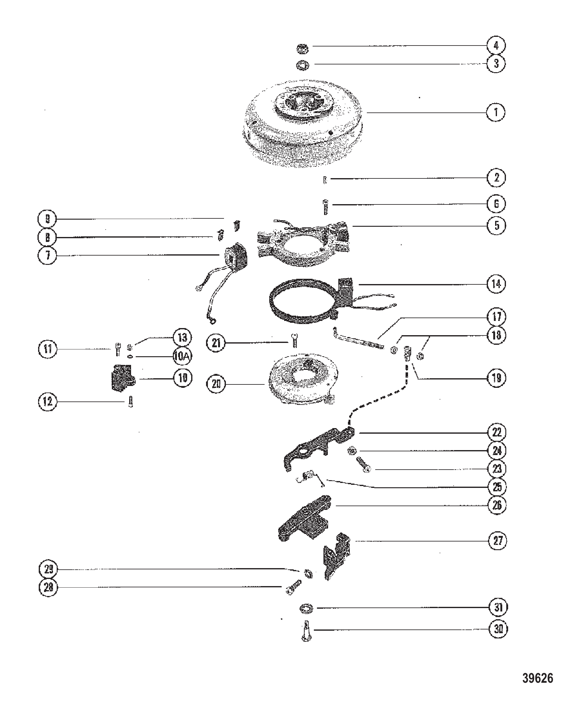 飞轮及定子 FLYWHEEL AND STATOR