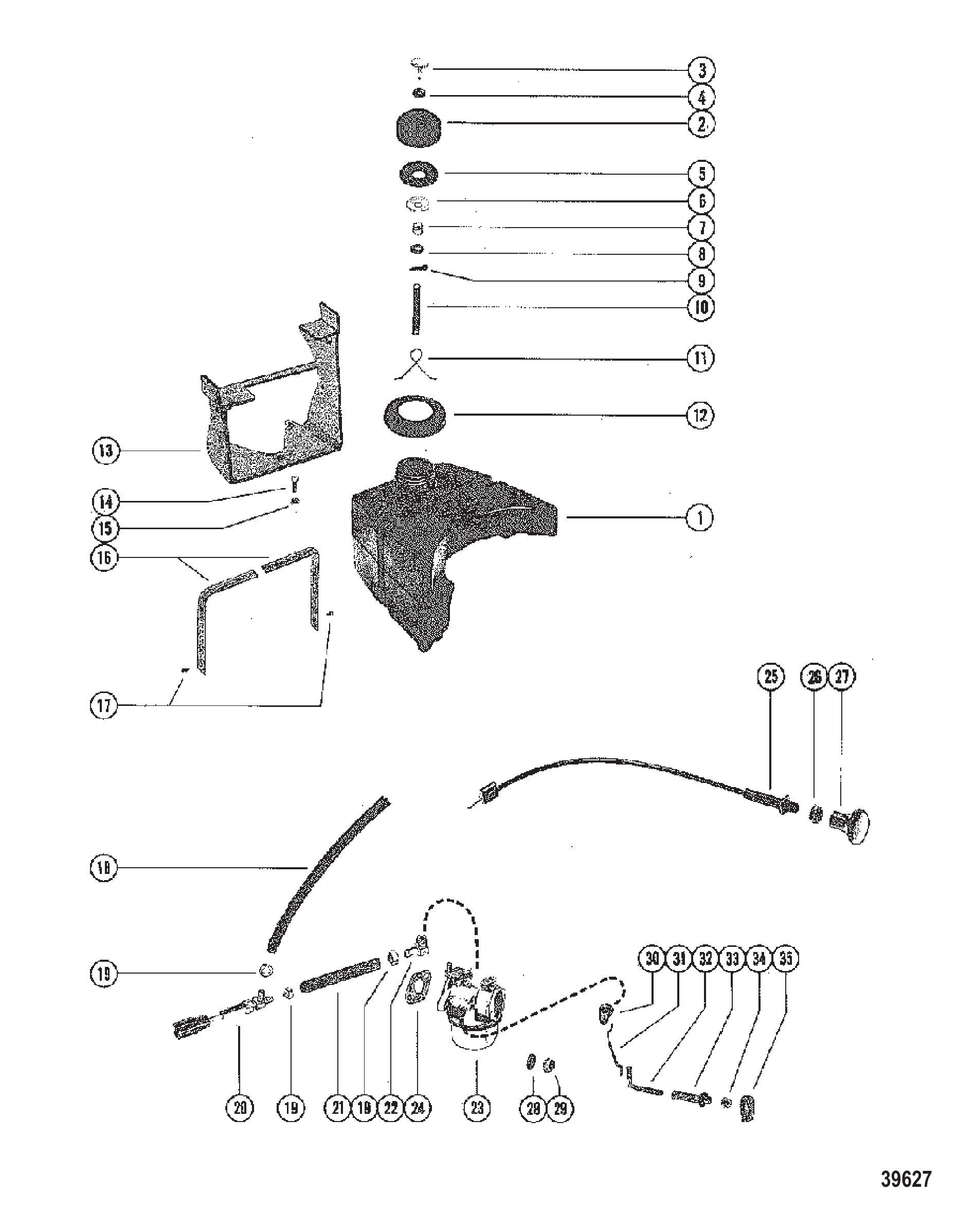 燃油箱、油管及化油器 FUEL TANK, FUEL LINES AND CARBURETOR