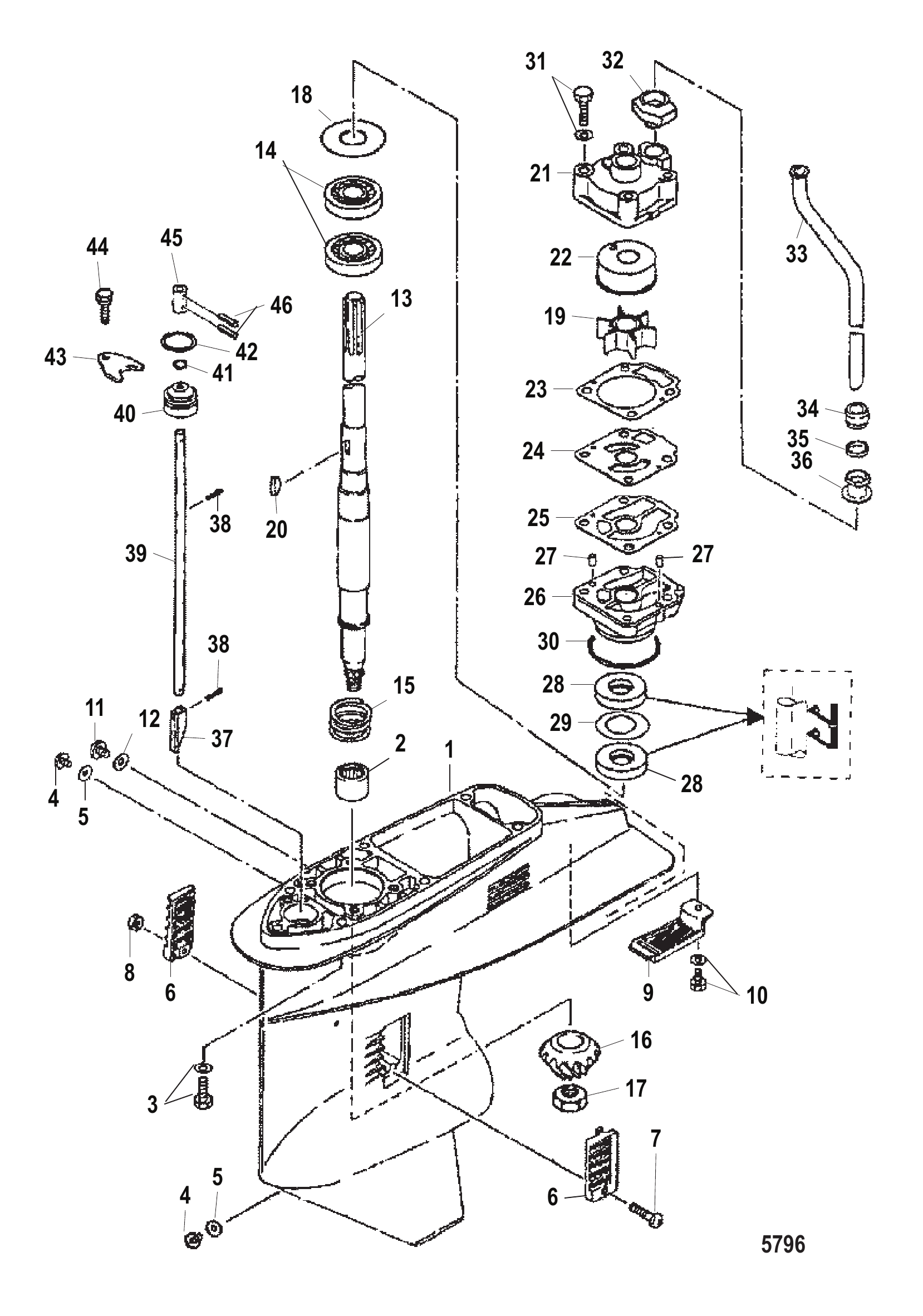 Gear Housing (Driveshaft)