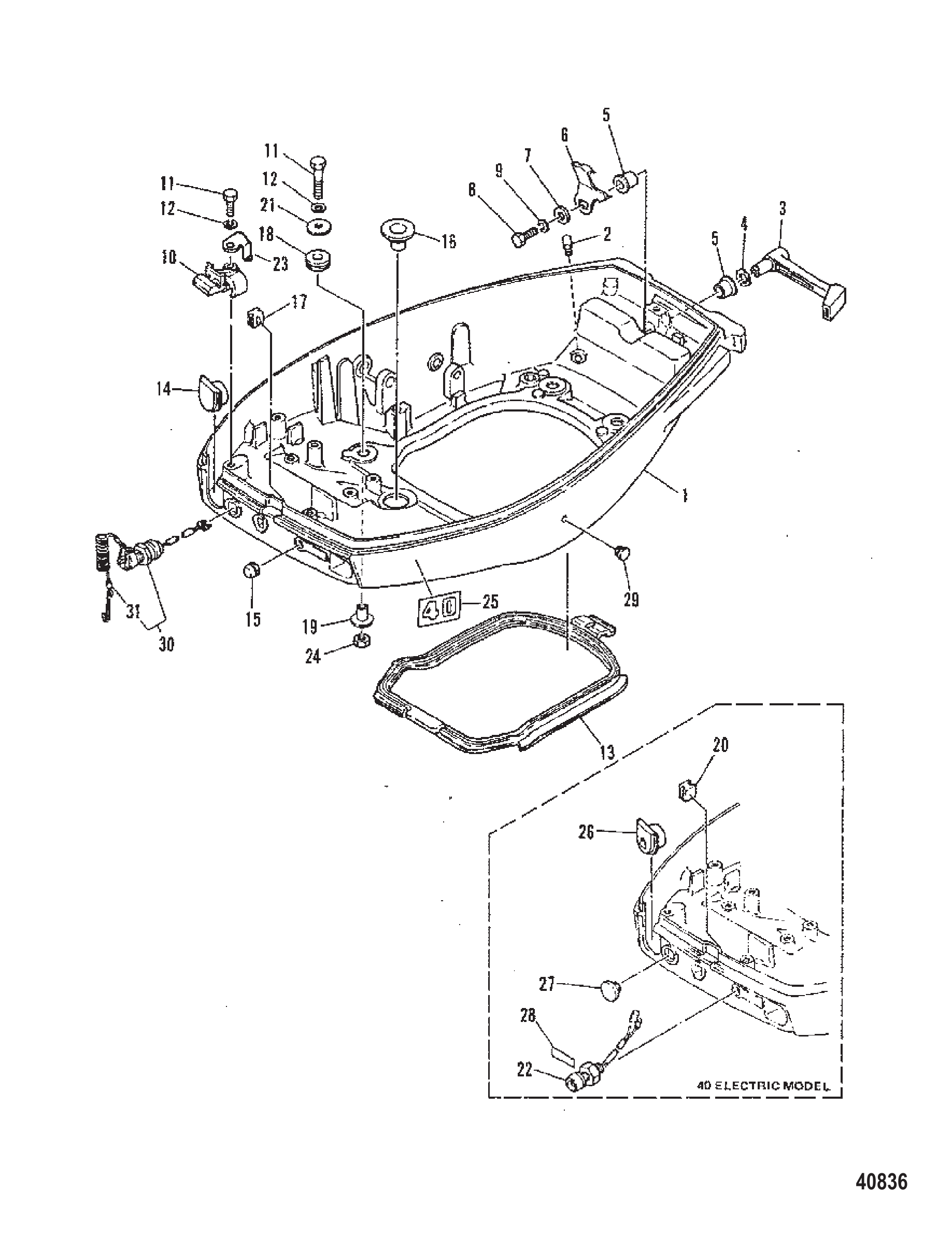 下部罩壳 BOTTOM COWLING