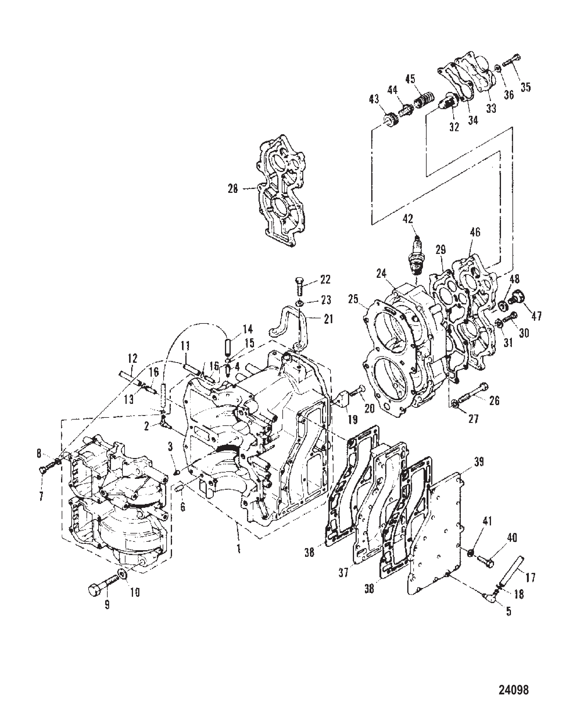 曲轴箱和气缸盖 CRANKCASE AND CYLINDER HEAD