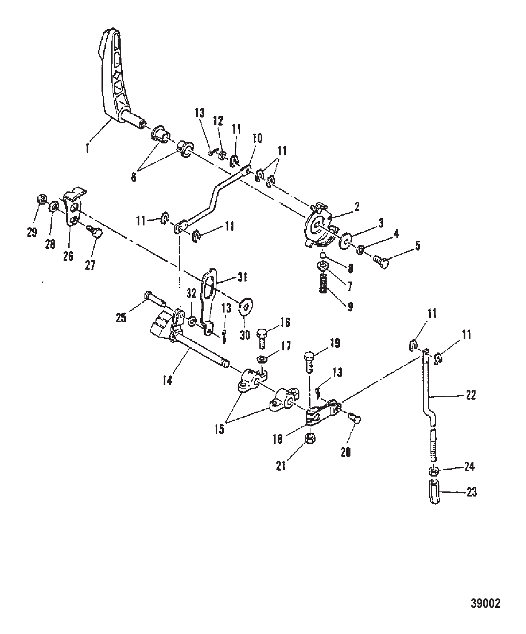 换挡联动装置 GEAR SHIFT LINKAGE