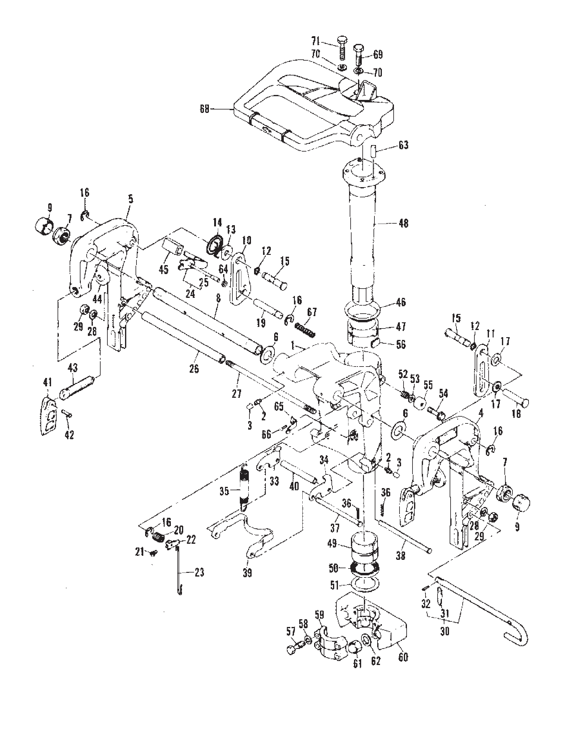 夹紧和旋转支架/倒挡锁 CLAMP AND SWIVEL BRACKET/REVERSE LOCK