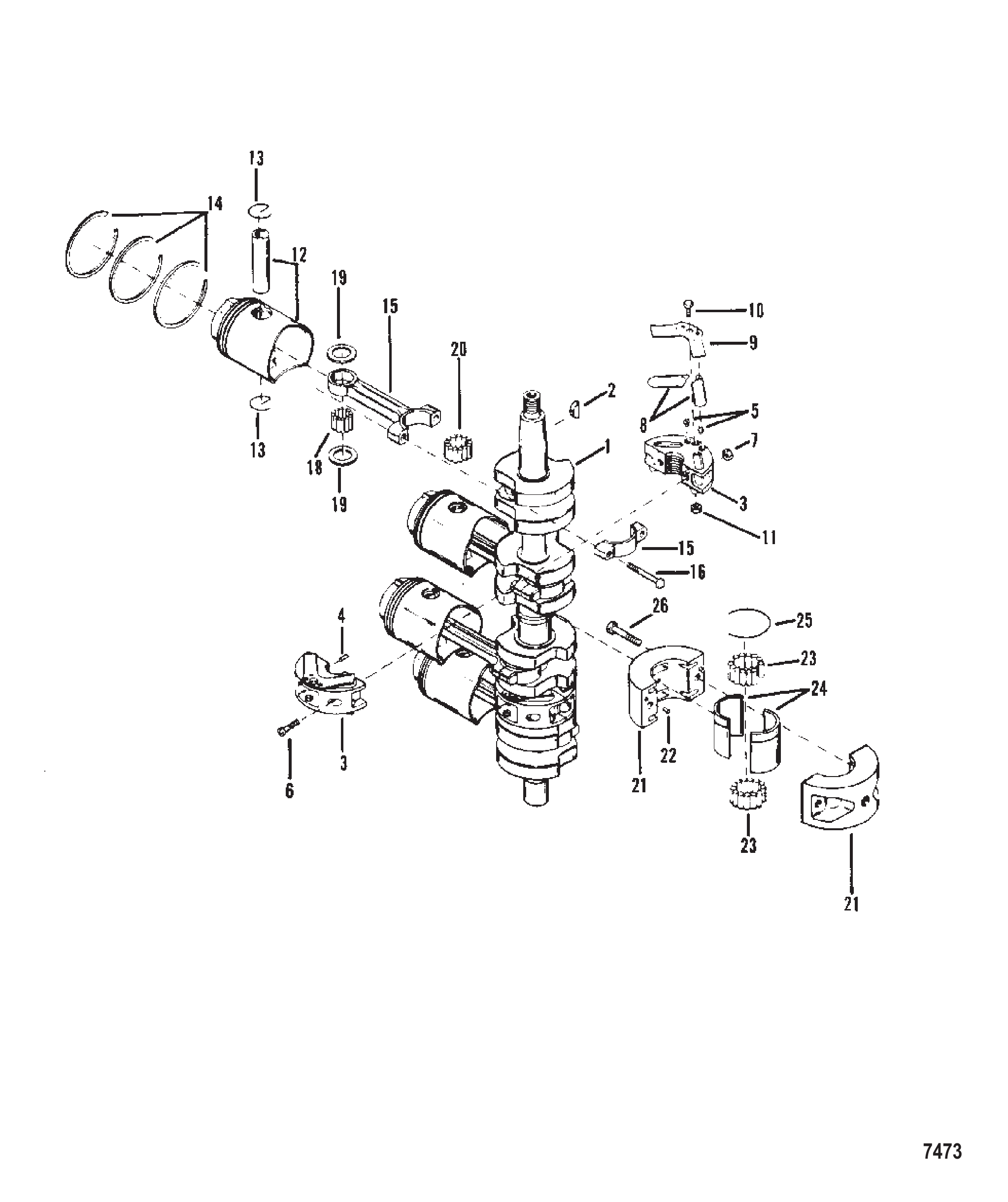 曲轴/活塞及连杆 Crankshaft Pistons, and Connecting Rods