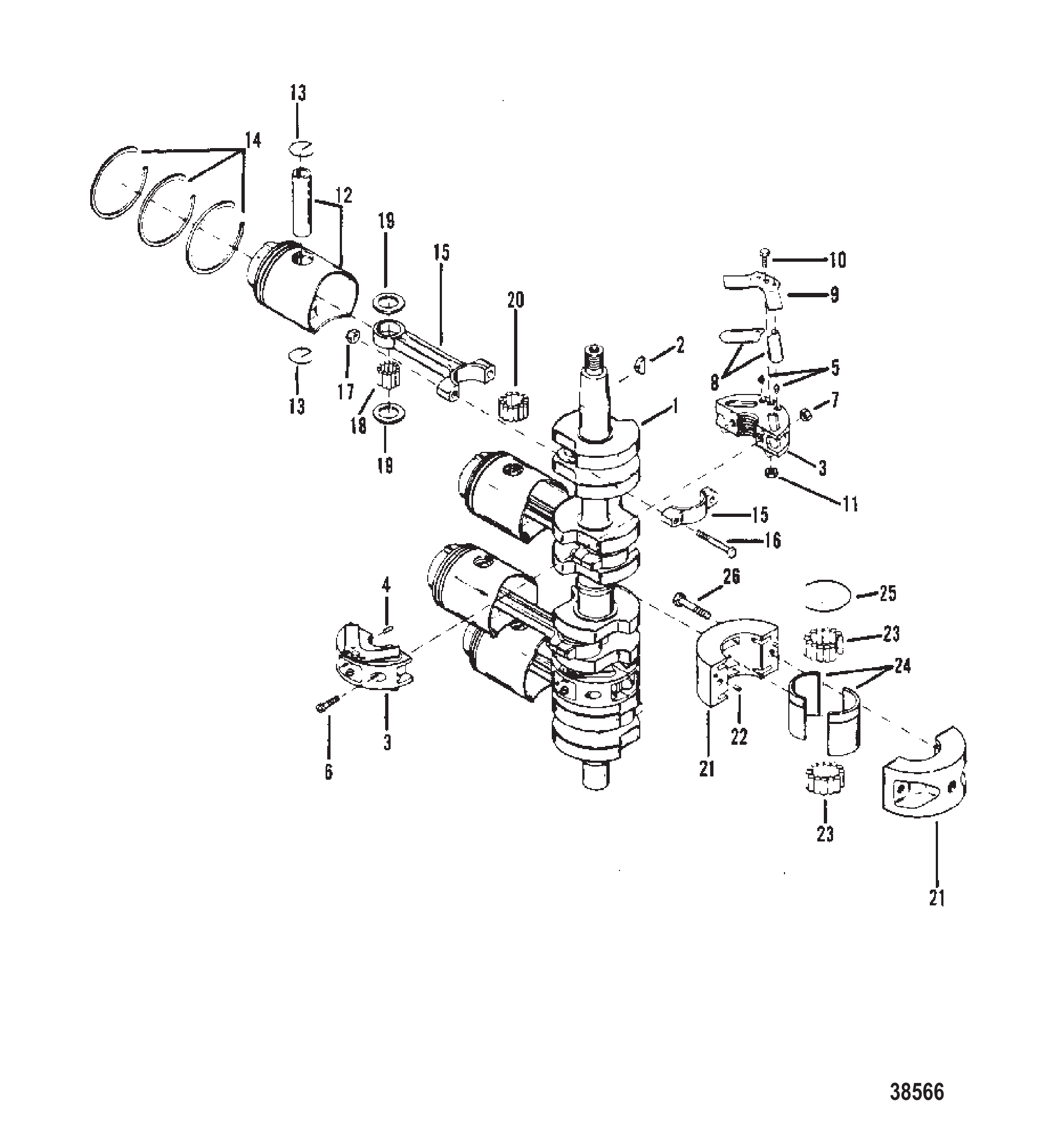 曲轴/活塞及连杆 CRANKSHAFT, PISTONS, AND CONNECTING RODS