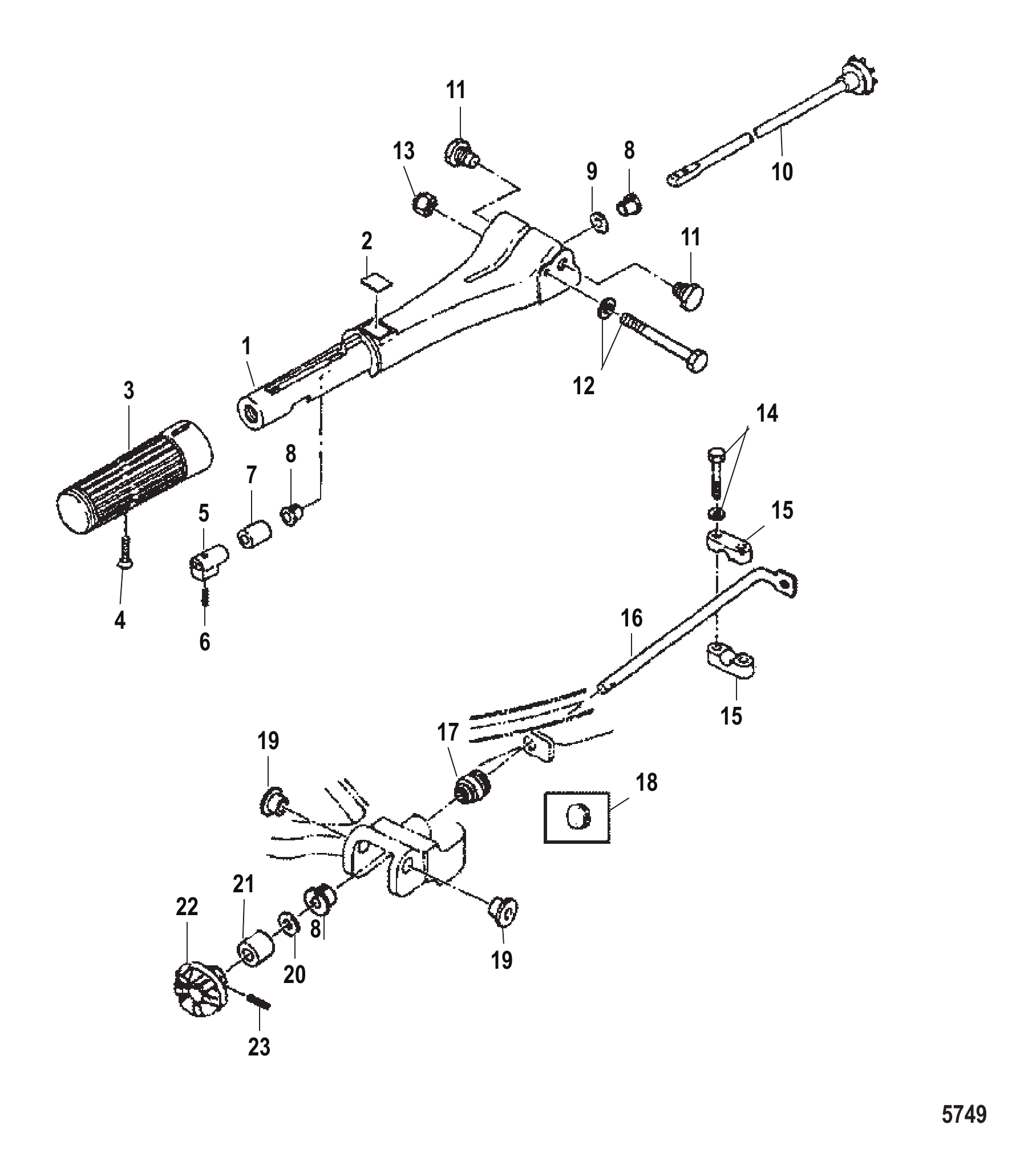 舵柄 TILLER HANDLE