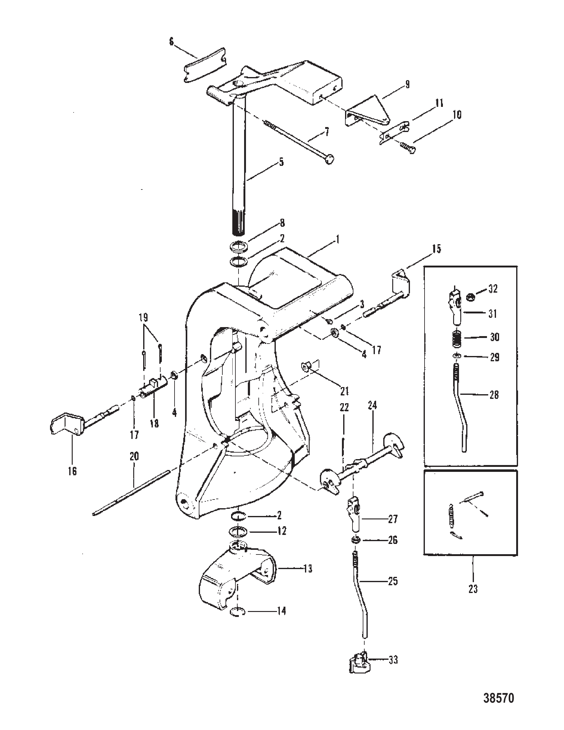 旋转支架与倒车锁 SWIVEL BRACKET AND REVERSE LOCK