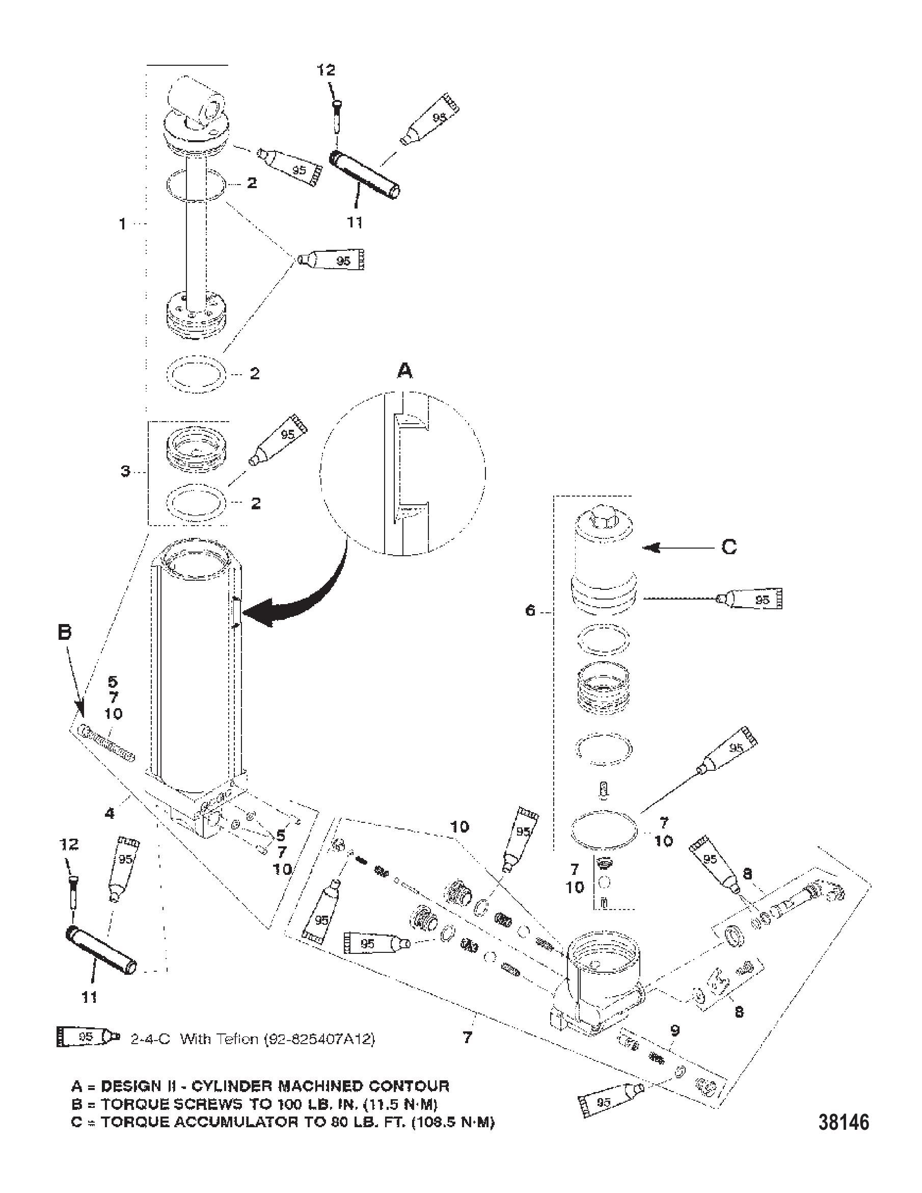 手动倾斜组件(设计II型) MANUAL TILT COMPONENTS (DESIGN II)