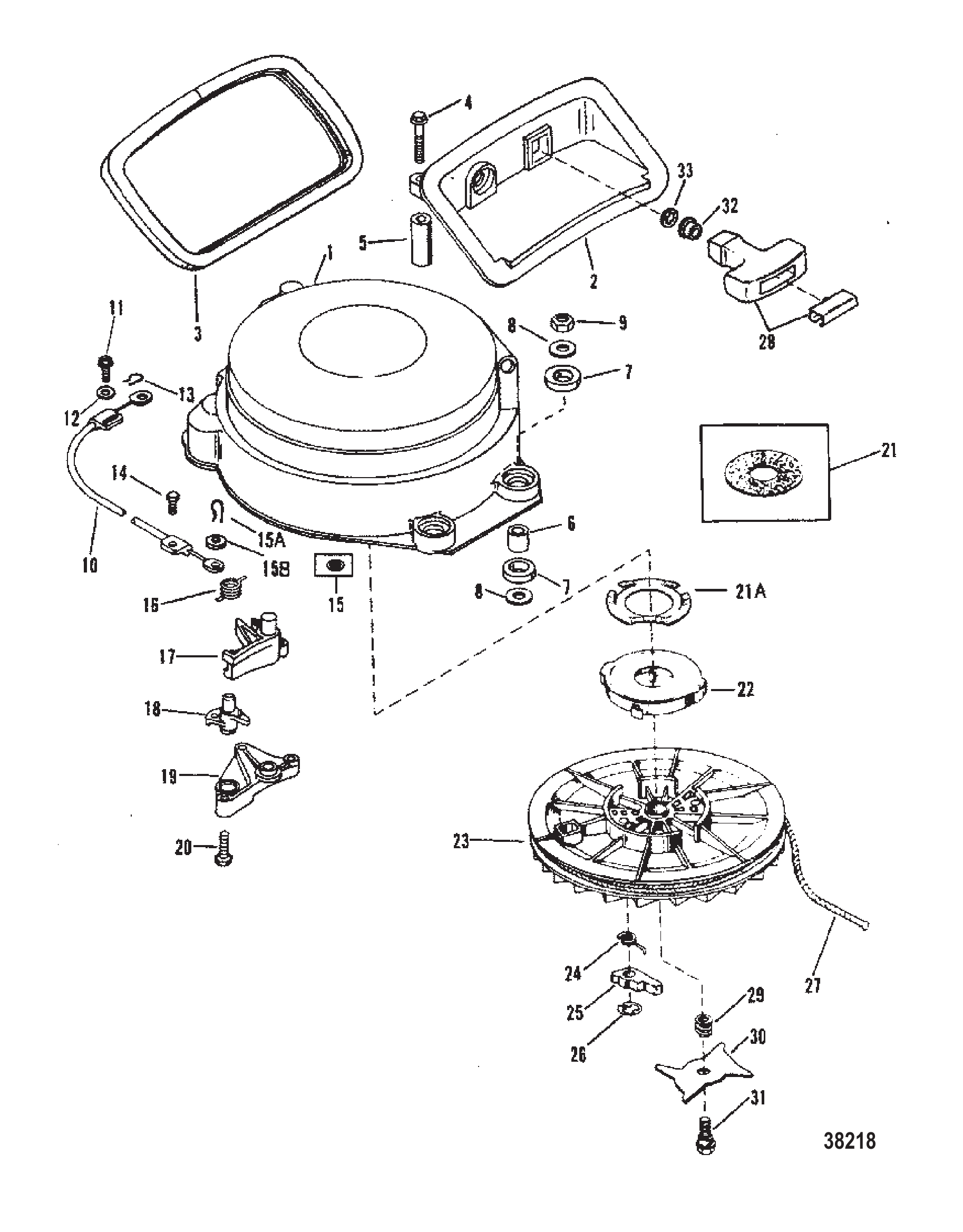 启动器总成(手动)(55) STARTER ASSEMBLY (MANUAL)(55)