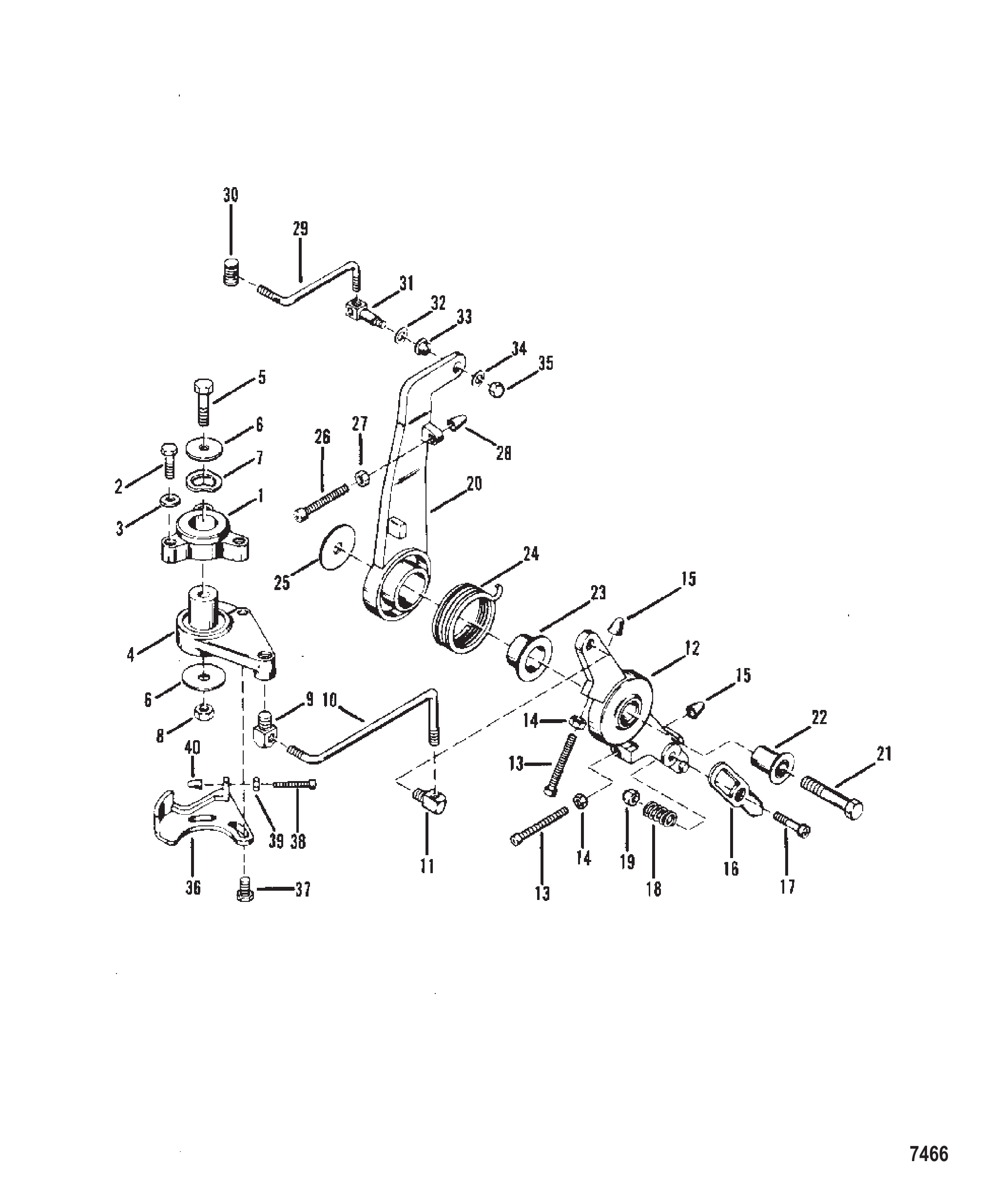 油门控制联动机构 Throttle Control Linkage
