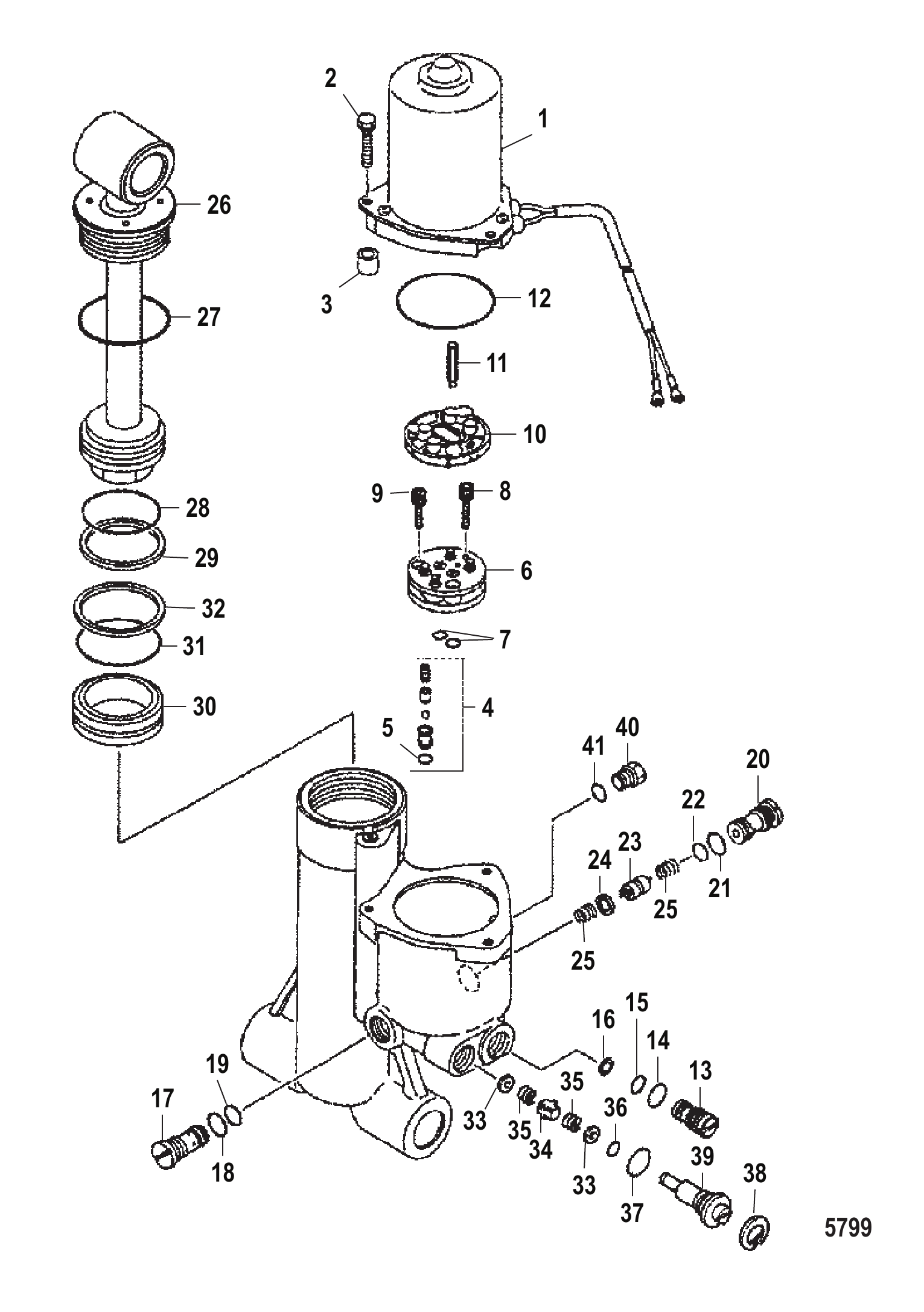 动力升降倾斜组件 Power Trim Components