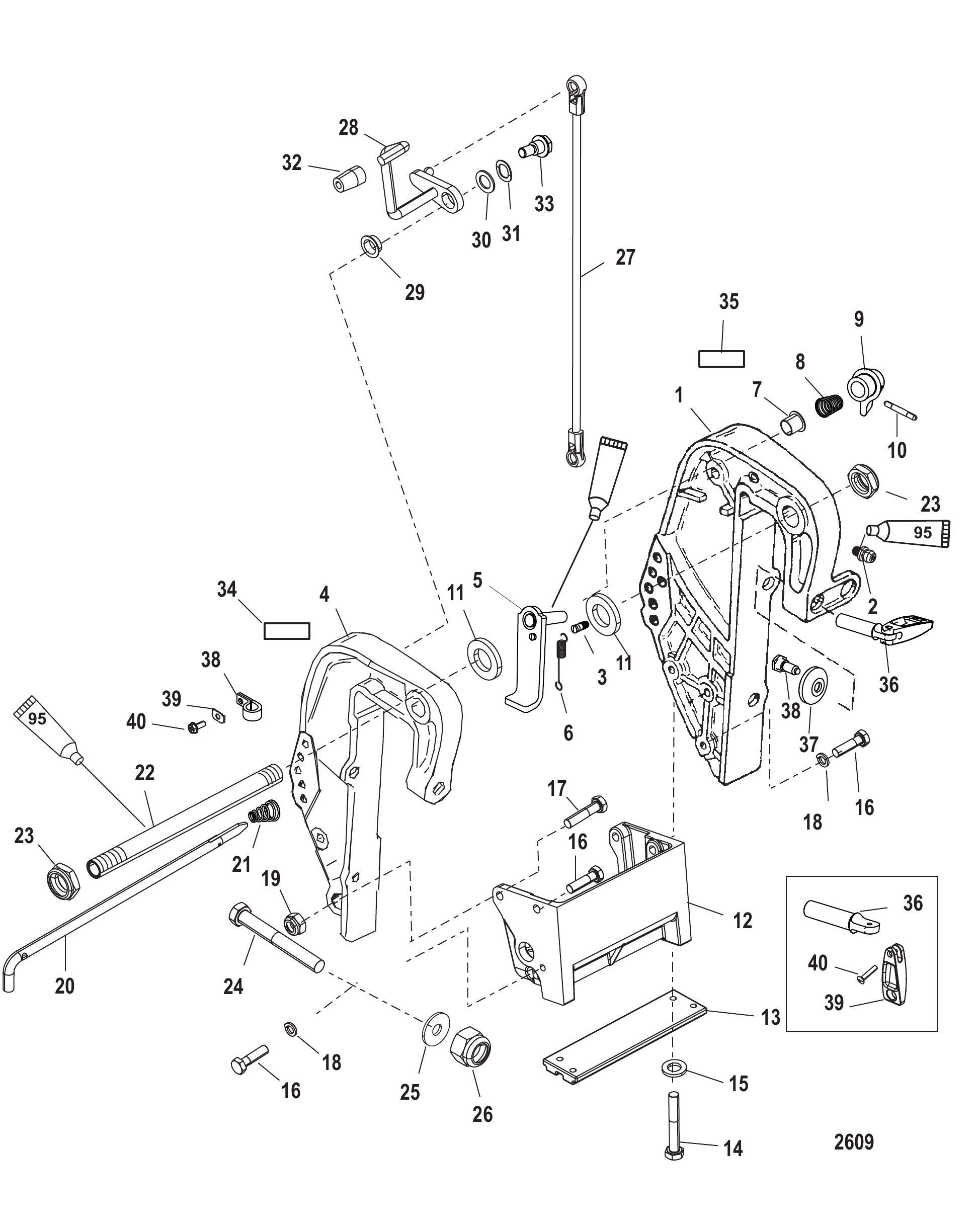 夹紧支架(手动) CLAMP BRACKET (MANUAL)