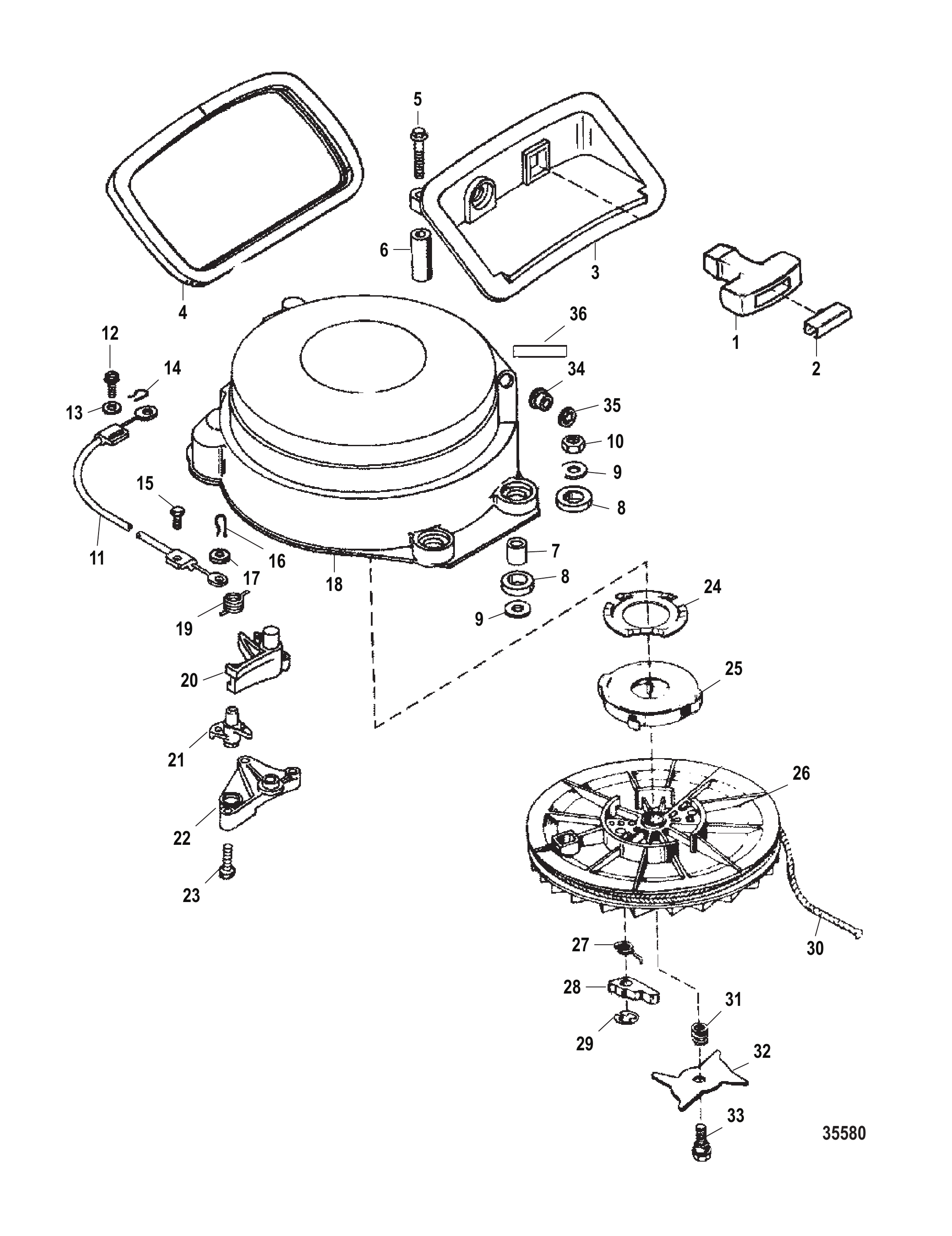 反冲启动器(手动) Recoil Starter Manual