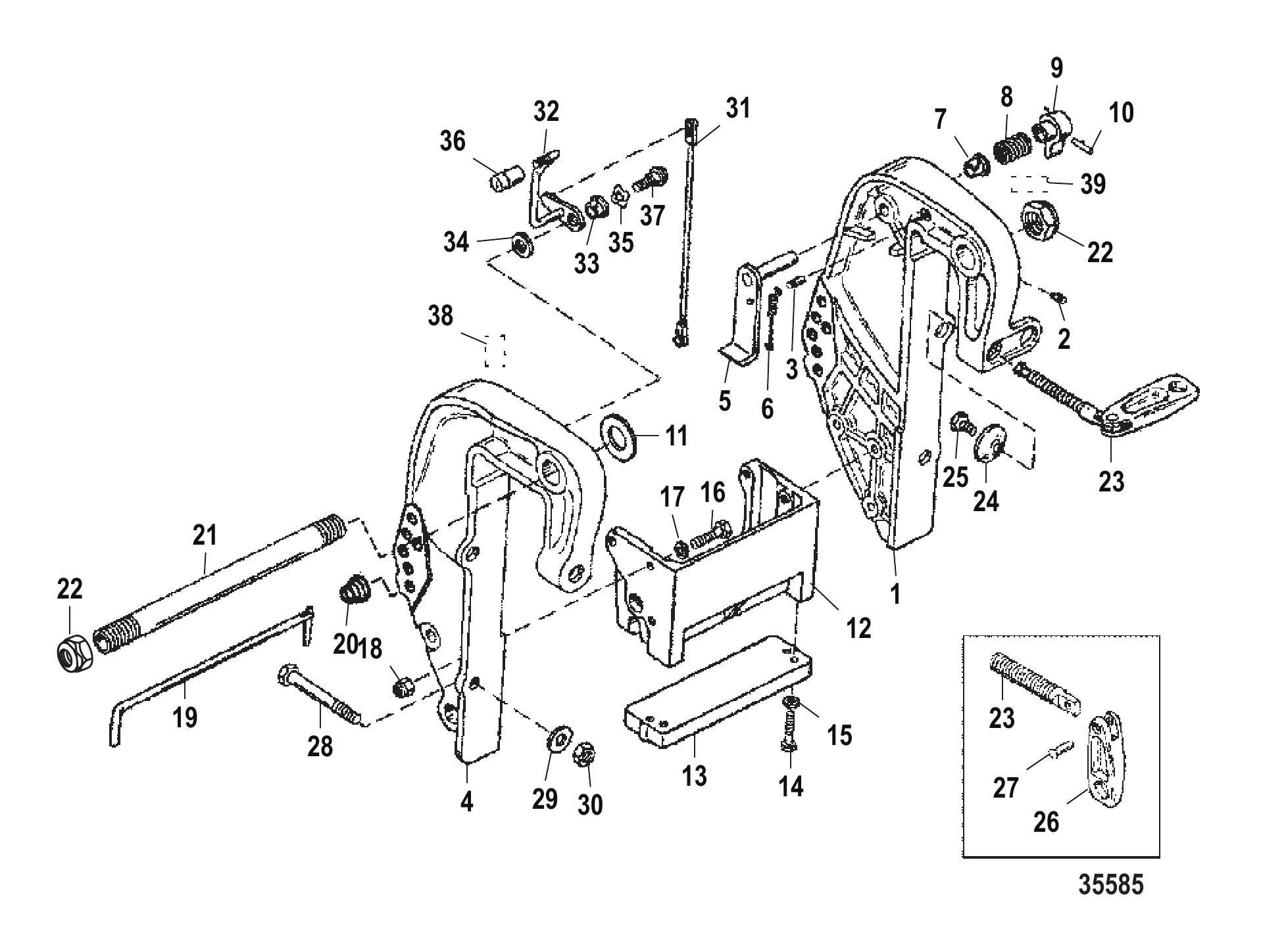 夹紧支架(手动) Clamp Bracket Manual