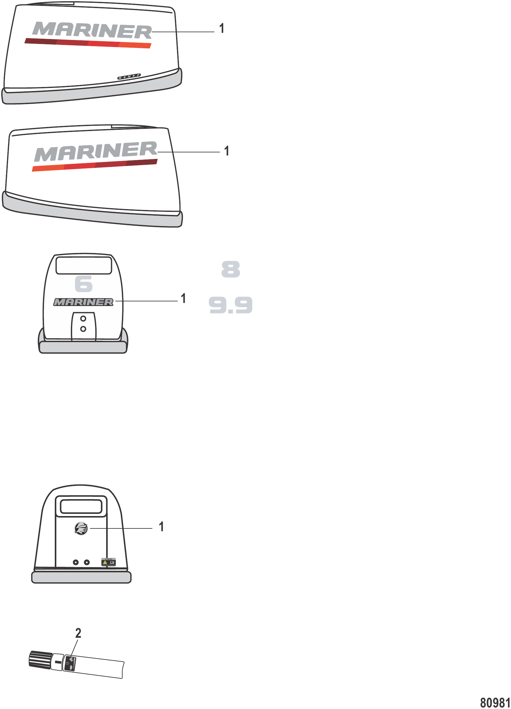 配件贴纸 Mariner Accessories Decal Mariner