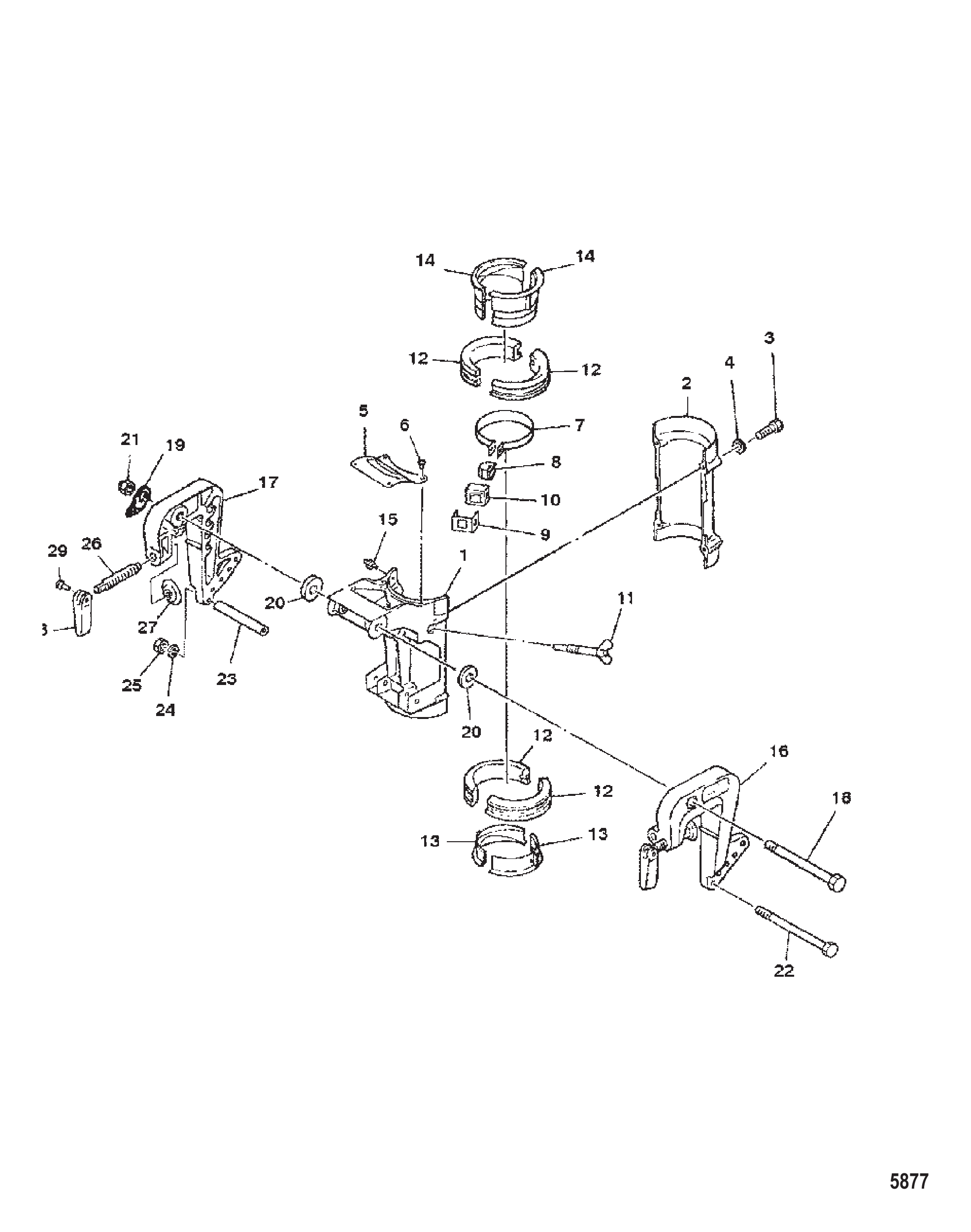 夹紧旋转支架 CLAMP AND SWIVEL BRACKET