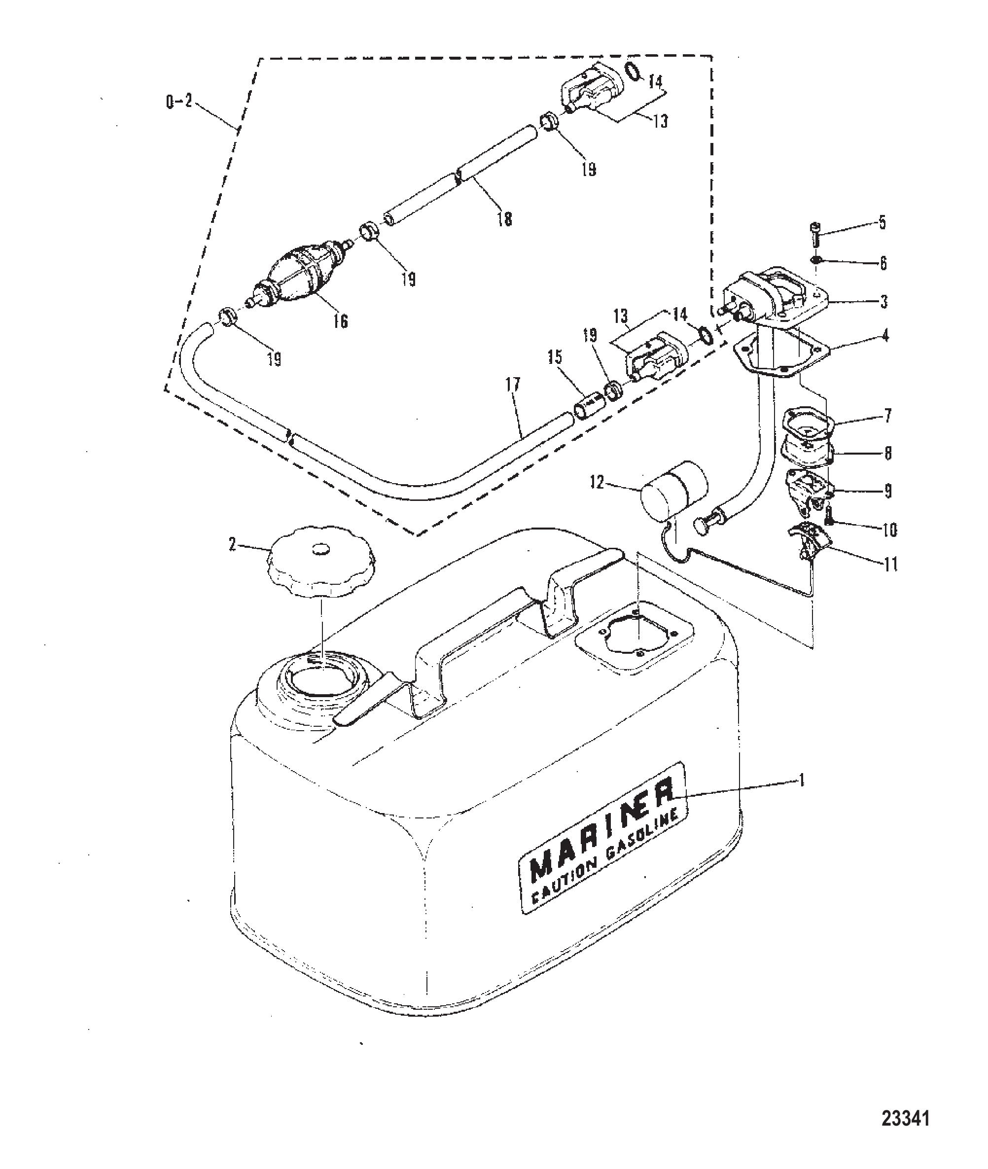 FUEL TANK (S-675-00450/L-32875 &amp; BELOW)