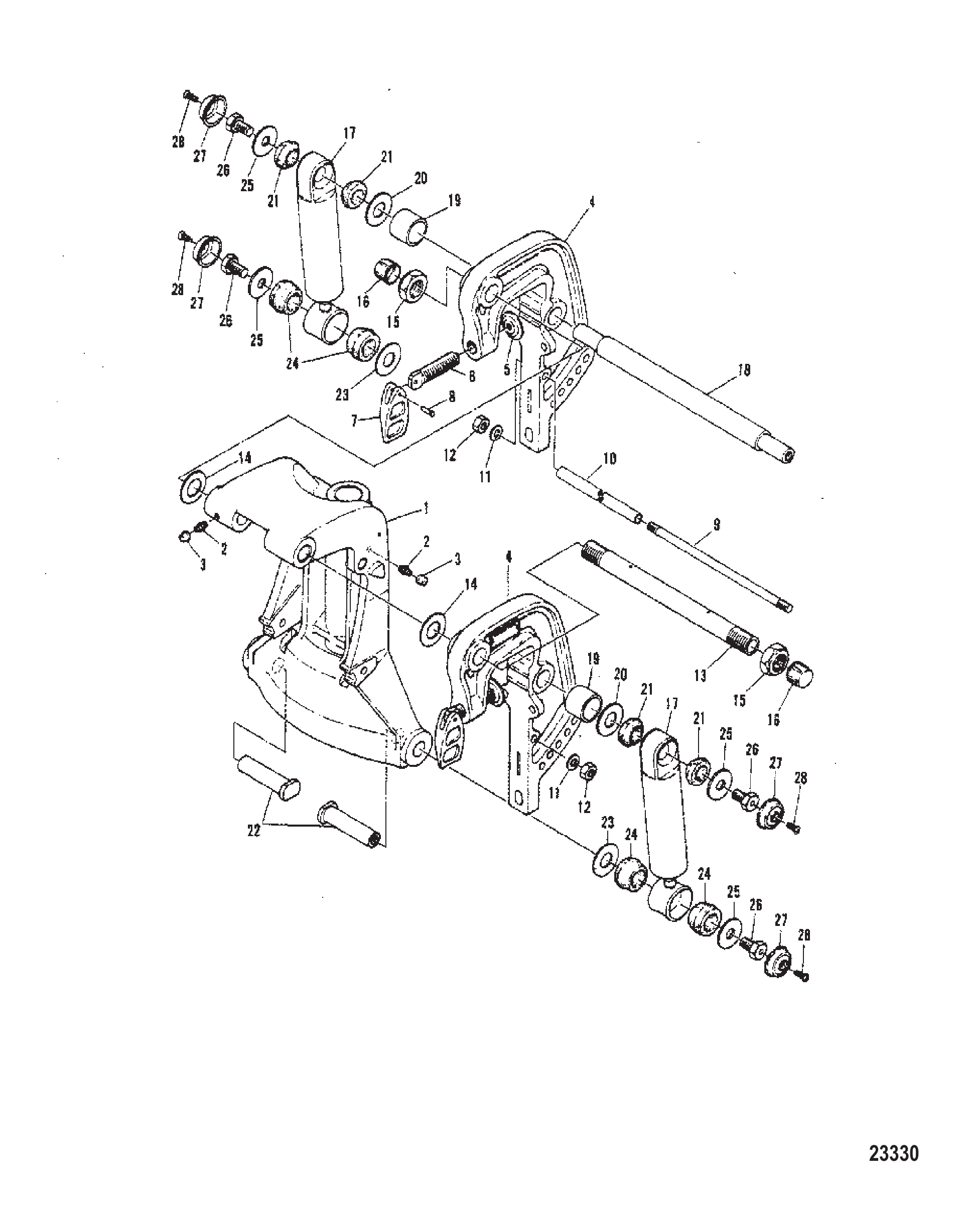 夹紧旋转支架 CLAMP AND SWIVEL BRACKET