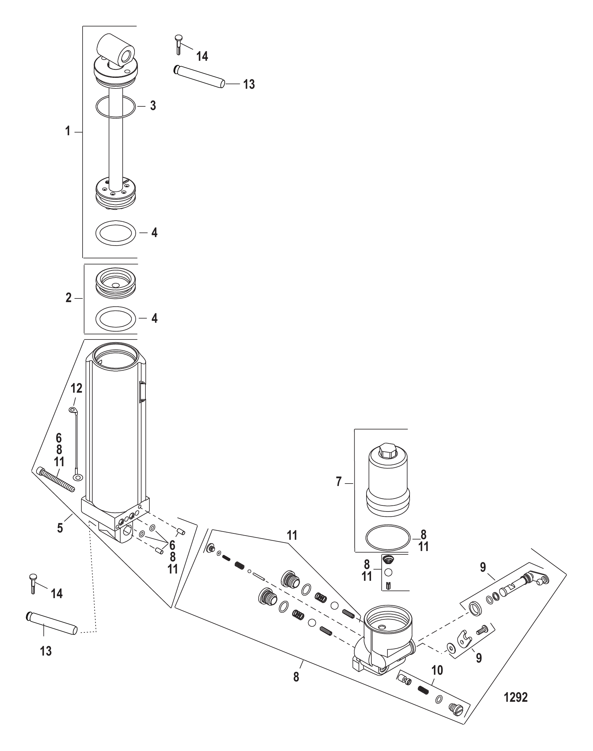 手动倾斜装置组件 Manual Tilt Components