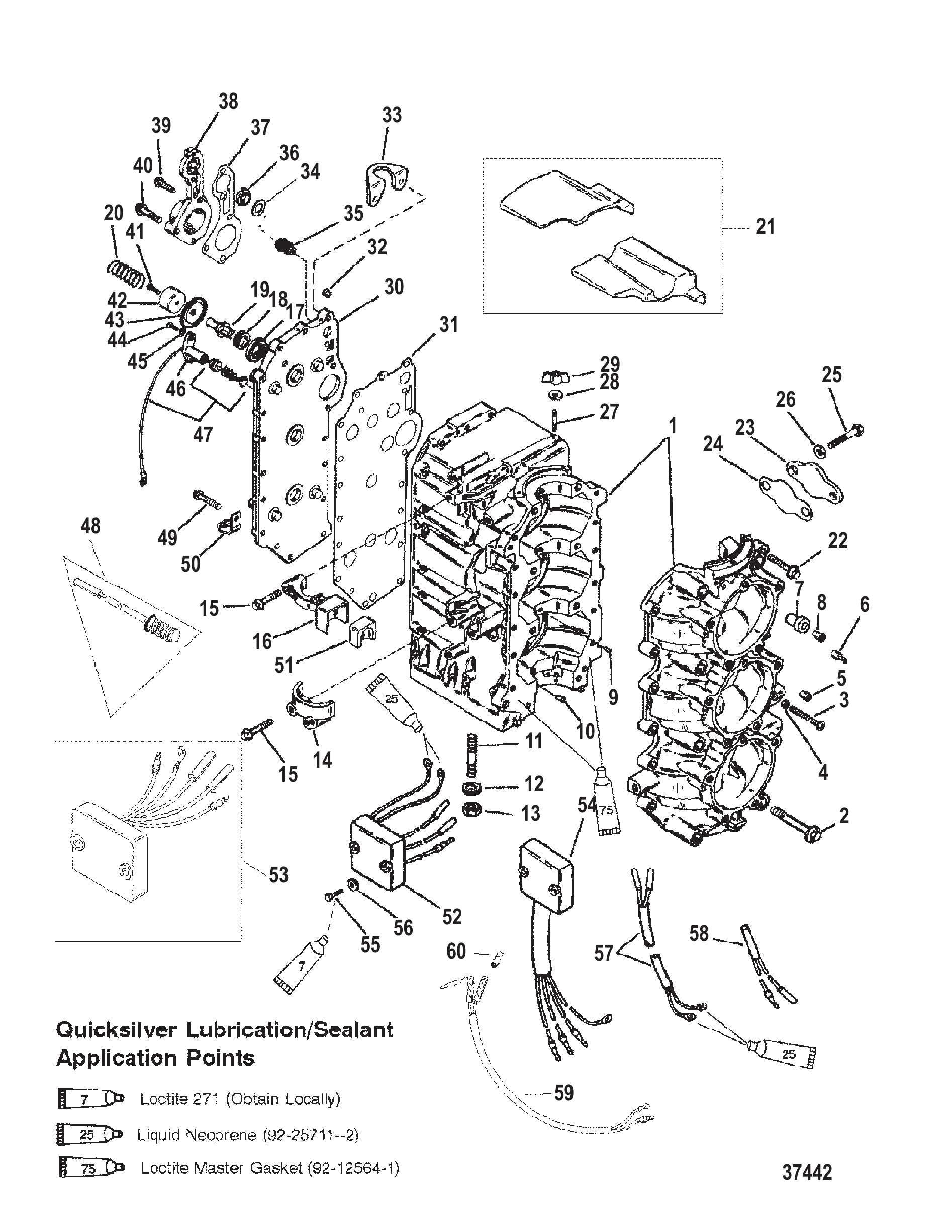 CYLINDER BLOCK (USA-S/N-0G127500/BEL-9836633 and UP)