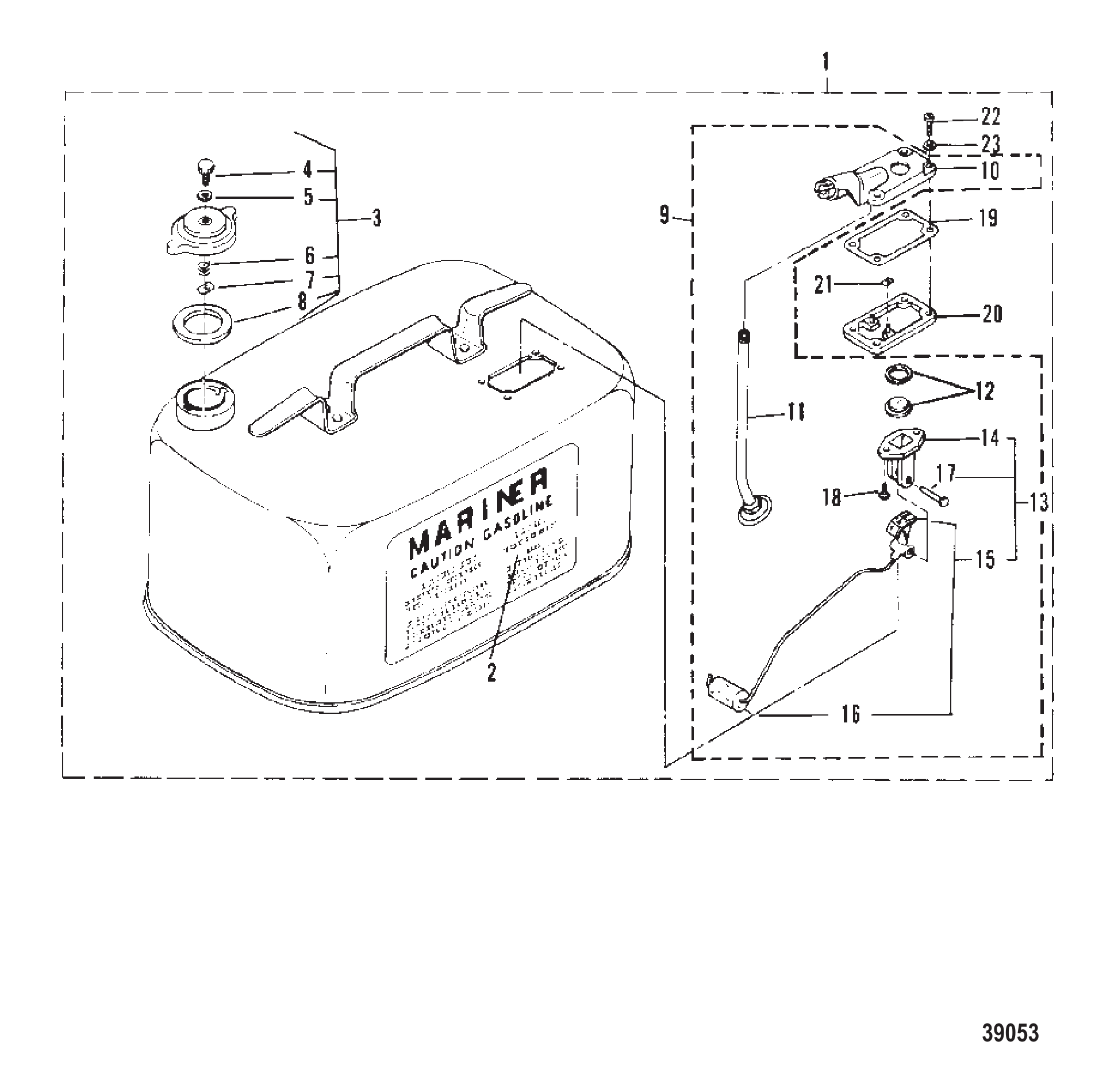 燃油箱(非原装) FUEL TANK (NOT ORIGINAL EQUIPMENT TANK)