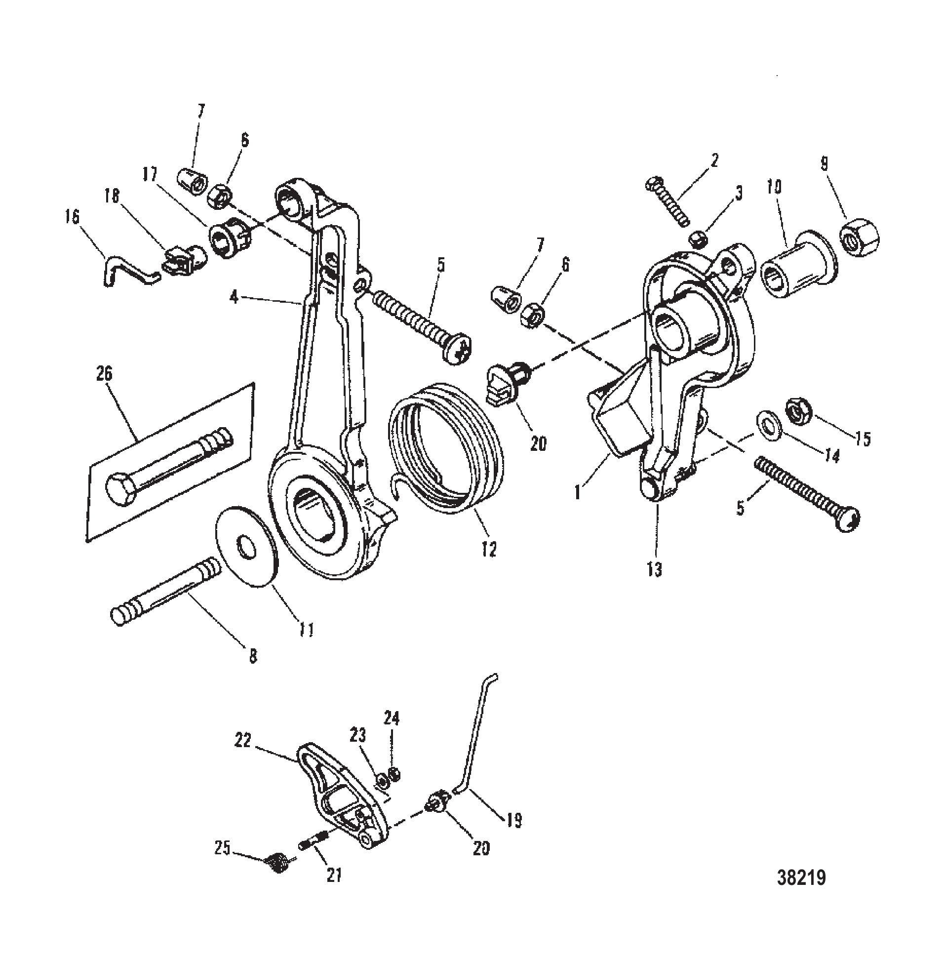 油门杆与联动装置 THROTTLE LEVER AND LINKAGE
