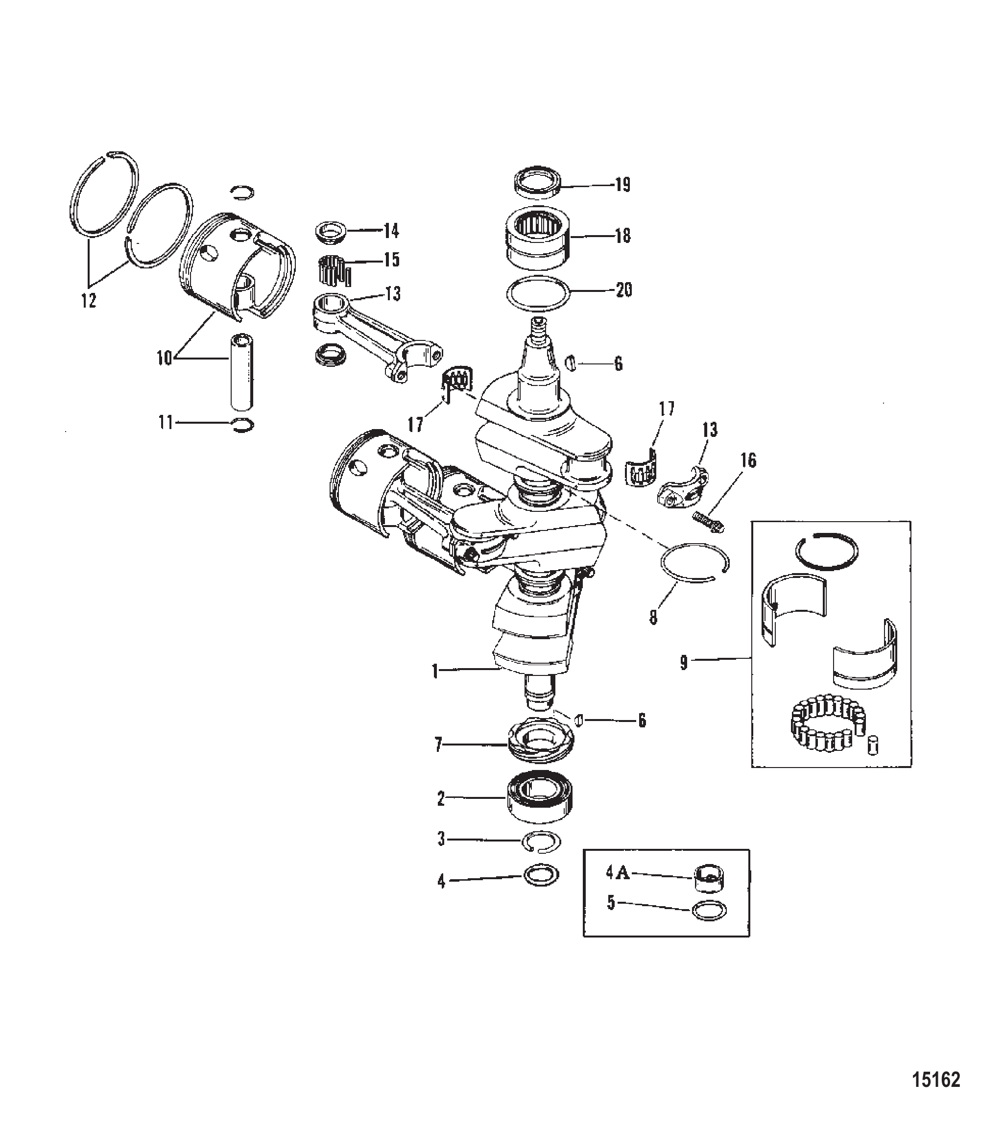 曲轴活塞/连杆(#638-8532--1) Crankshaft Pistons/Connecting Rods (#638-8532--1)