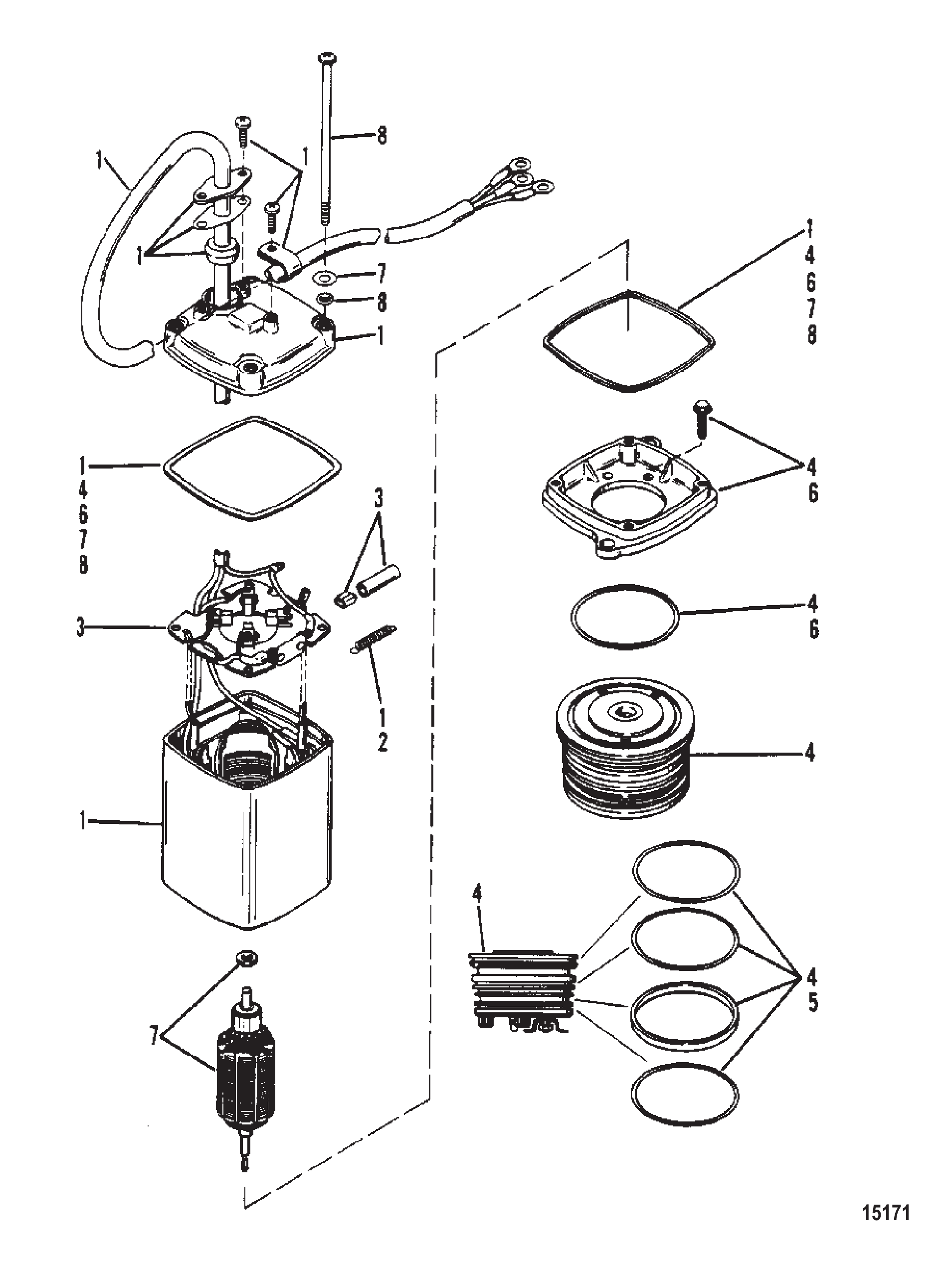动力升降倾斜泵 Power Trim Pump