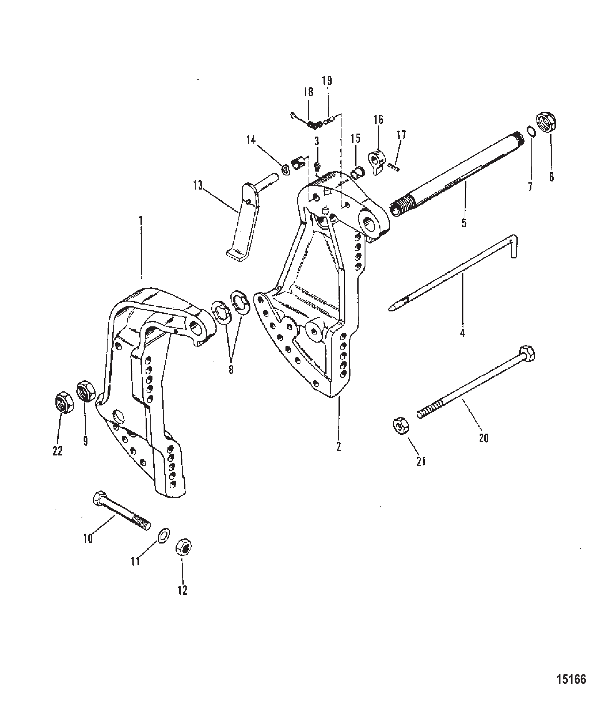 艉板支架 Transom Bracket