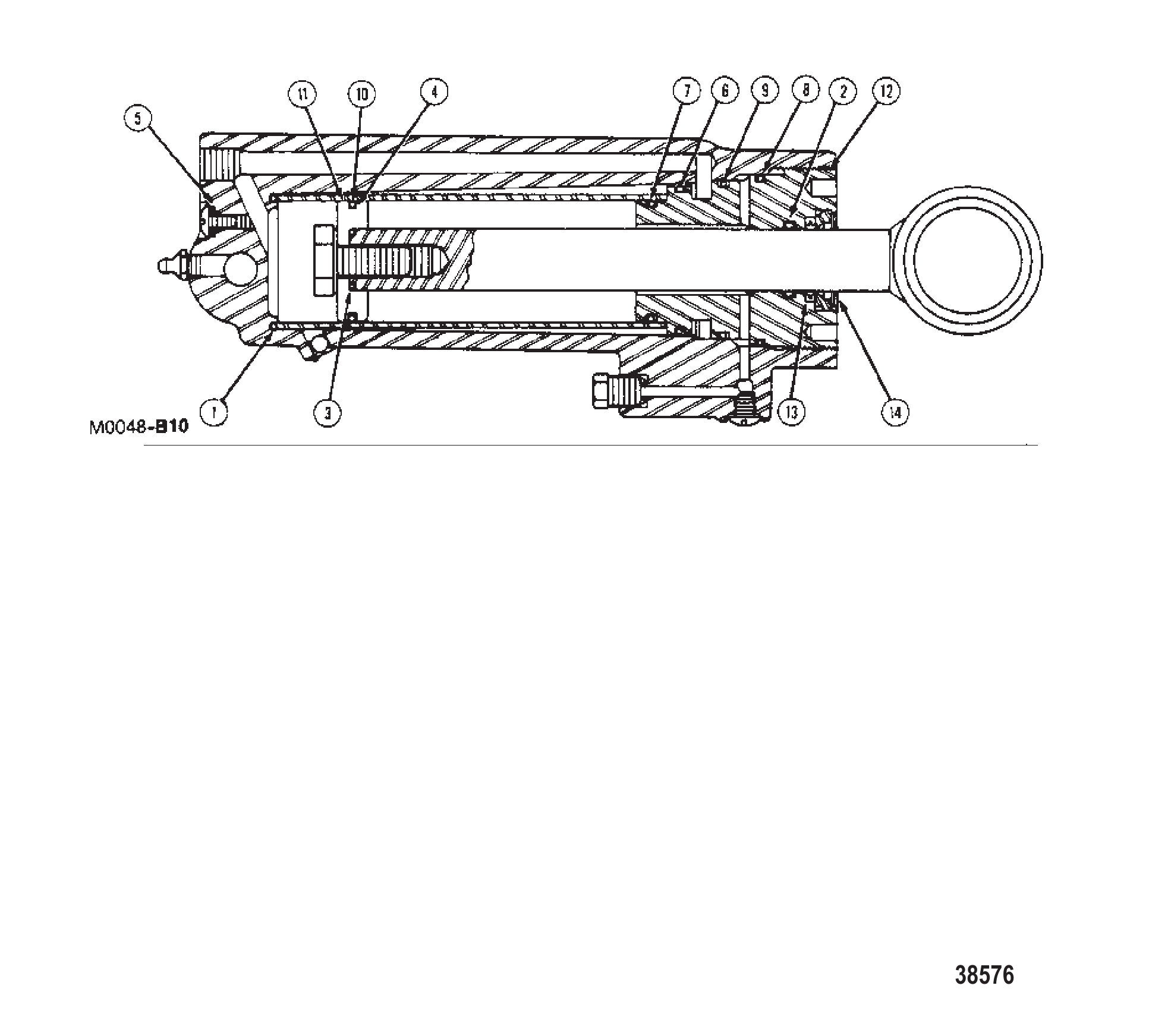 动力升降油缸修理包(配合76509A3使用) POWER TRIM CYLINDER REPAIR KITS (USE WITH 76509A3)