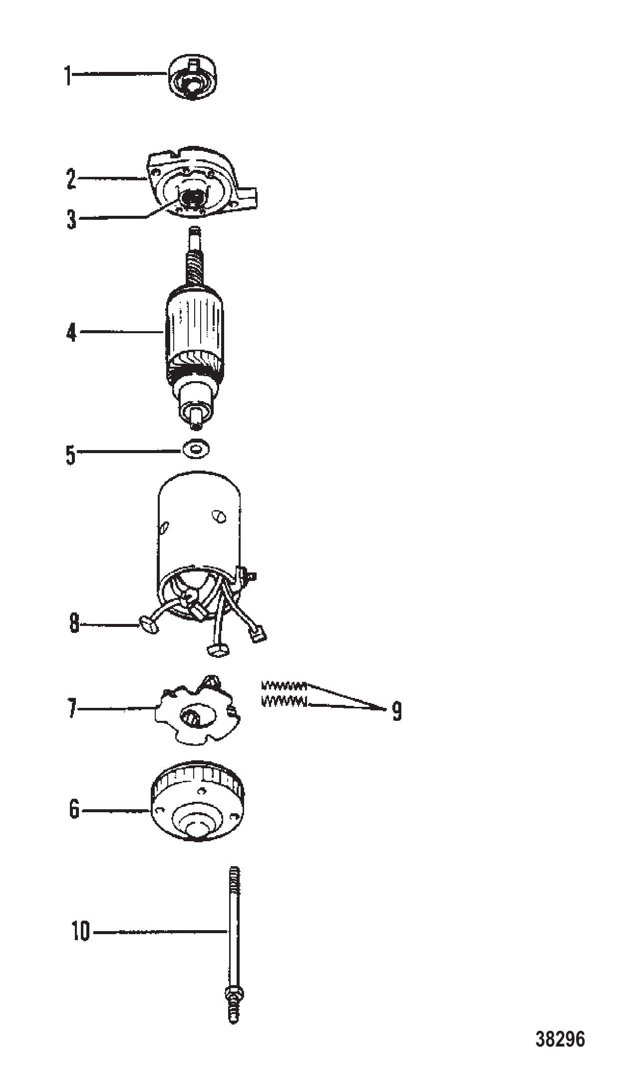 启动电机总成（普雷斯特olite） STARTER MOTOR ASSEMBLY (PRESTOLITE)