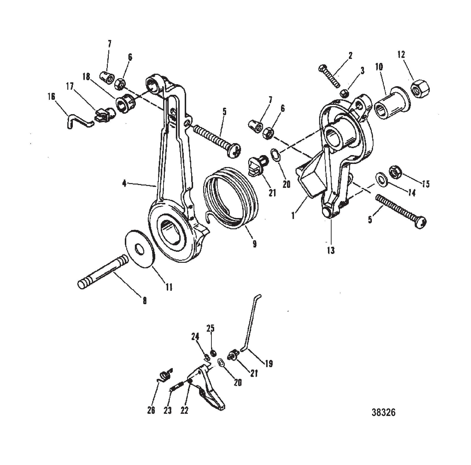 油门杆与连杆 Throttle Lever And Linkage