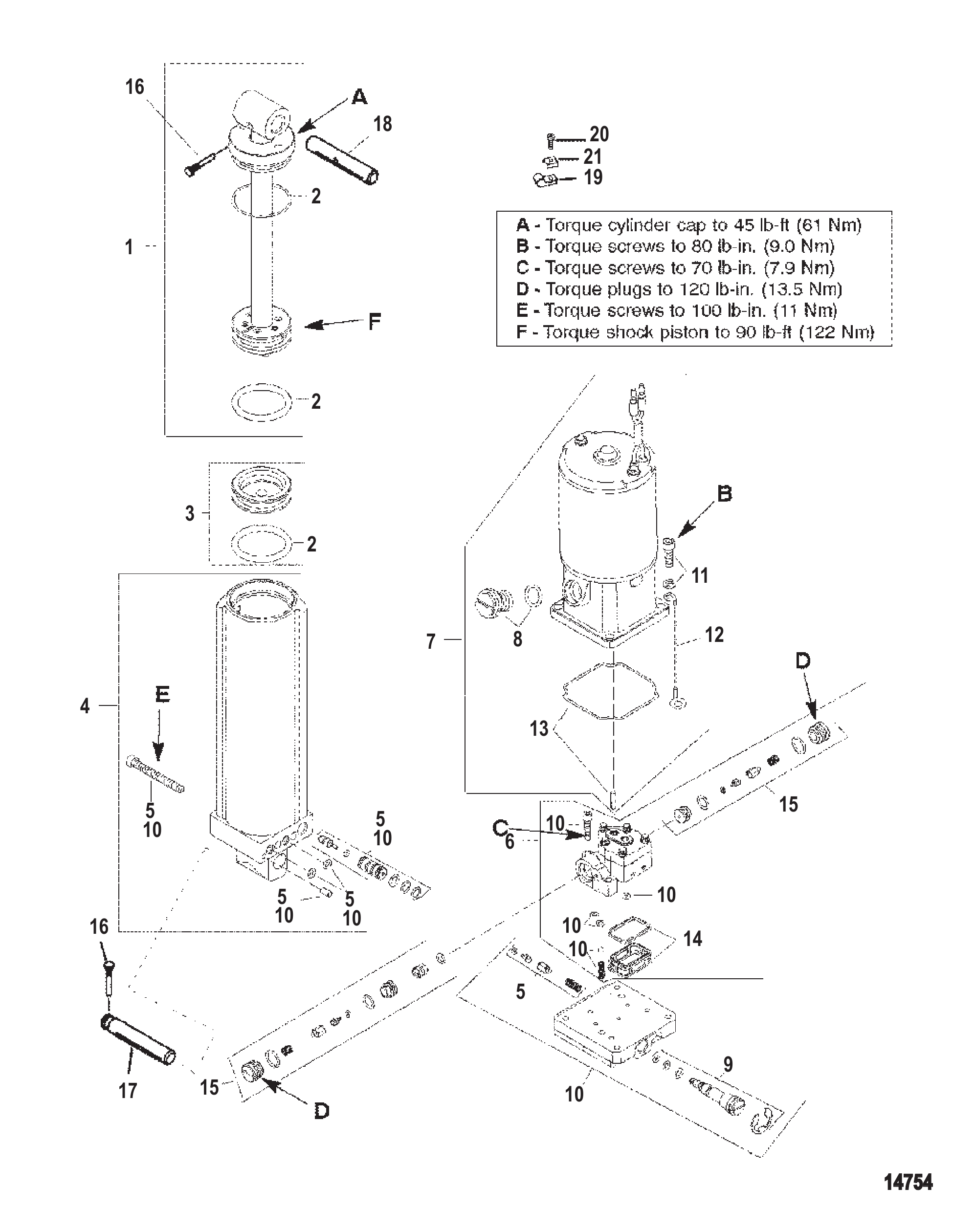 动力升降倾斜组件 Power Trim Components