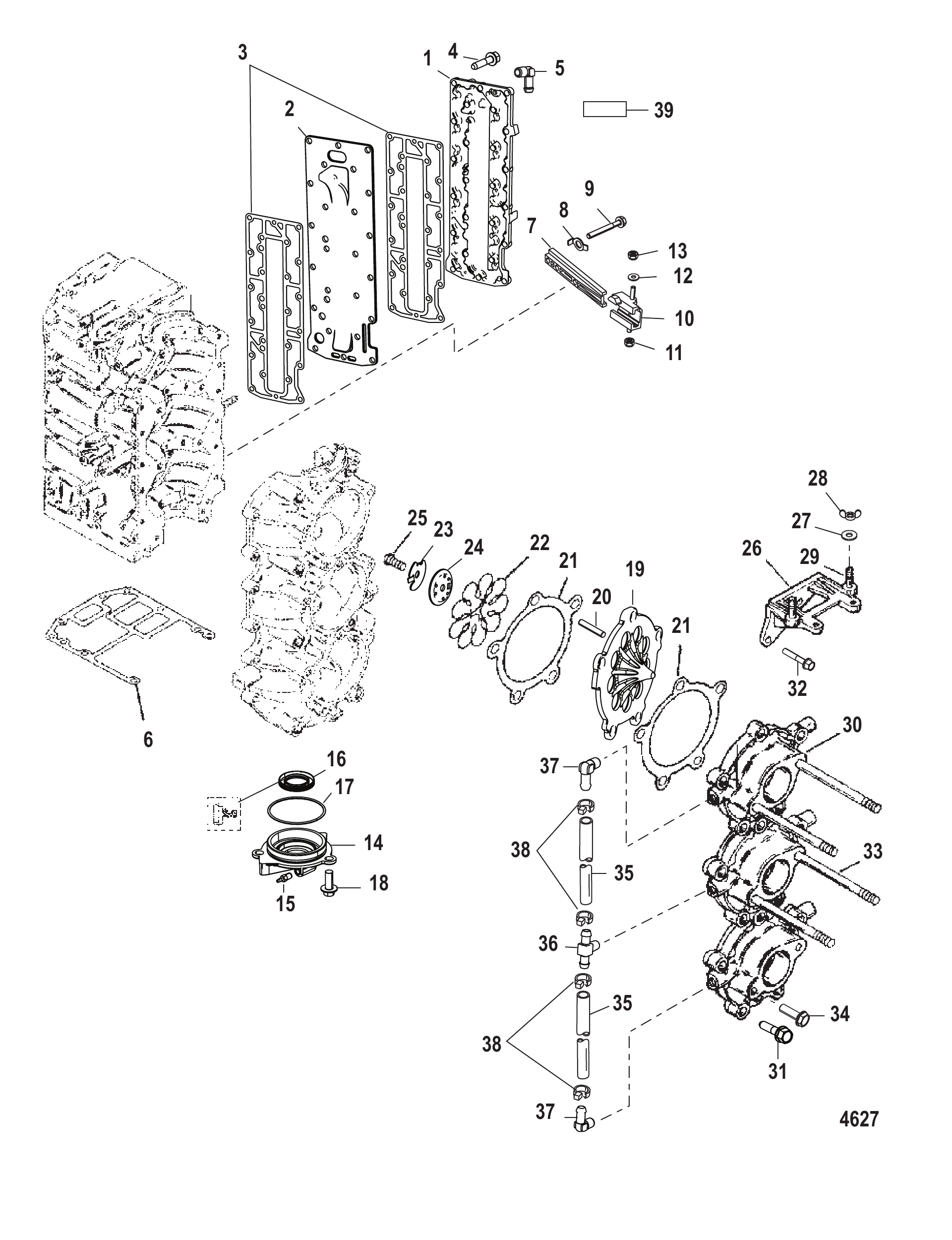 进气歧管与簧片阀组 Induction Manifold and Reed Block